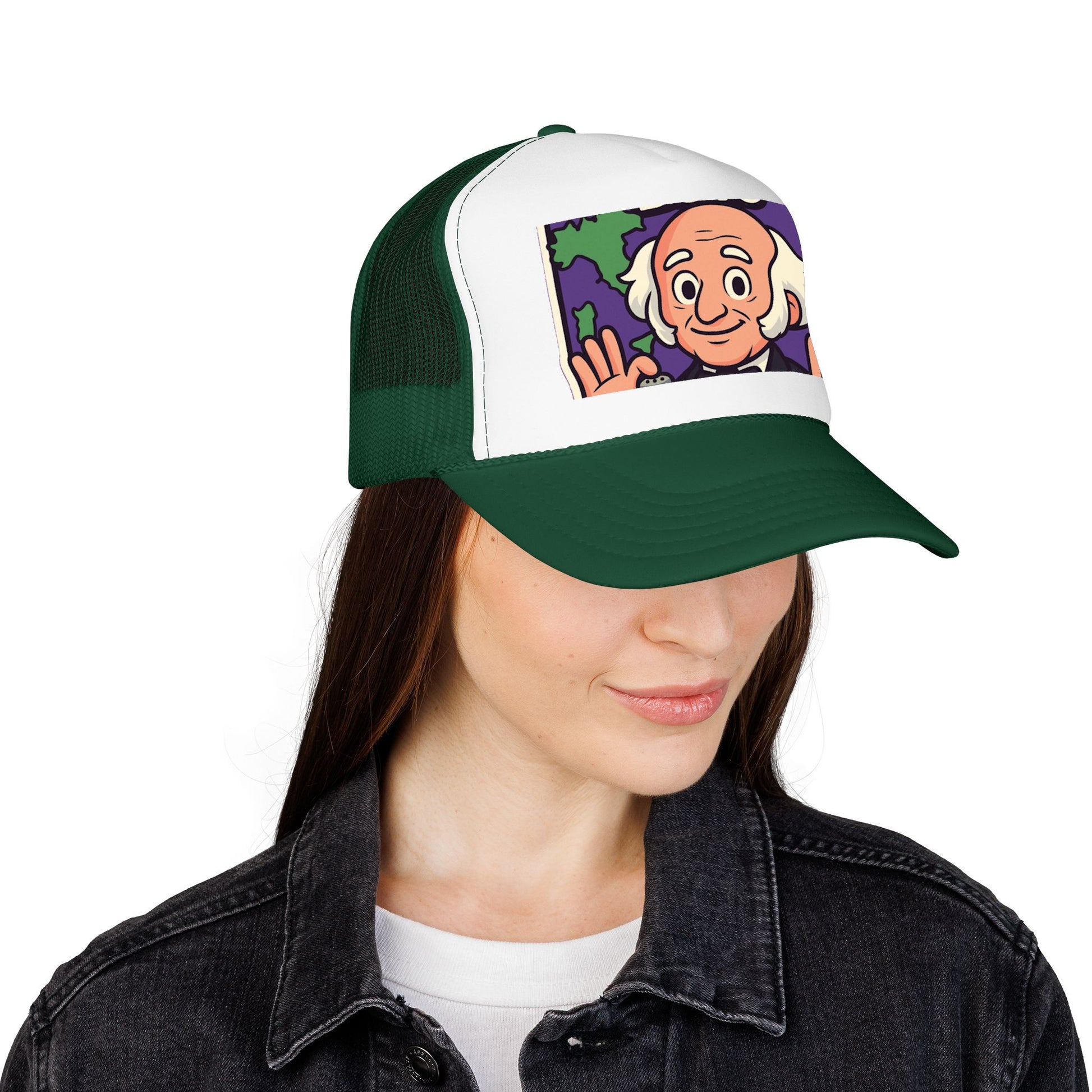 The Van Buren Boys Foam Trucker Hat - lifestyle view | Genius Mangoes
