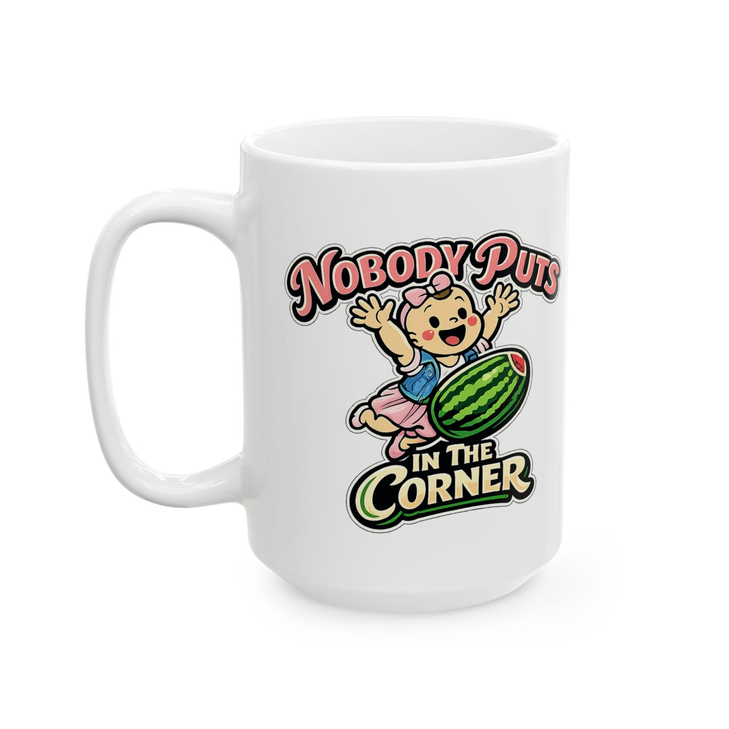 Corner Baby Coffee Mug - White (11oz & 15oz) | Genius Mangoes