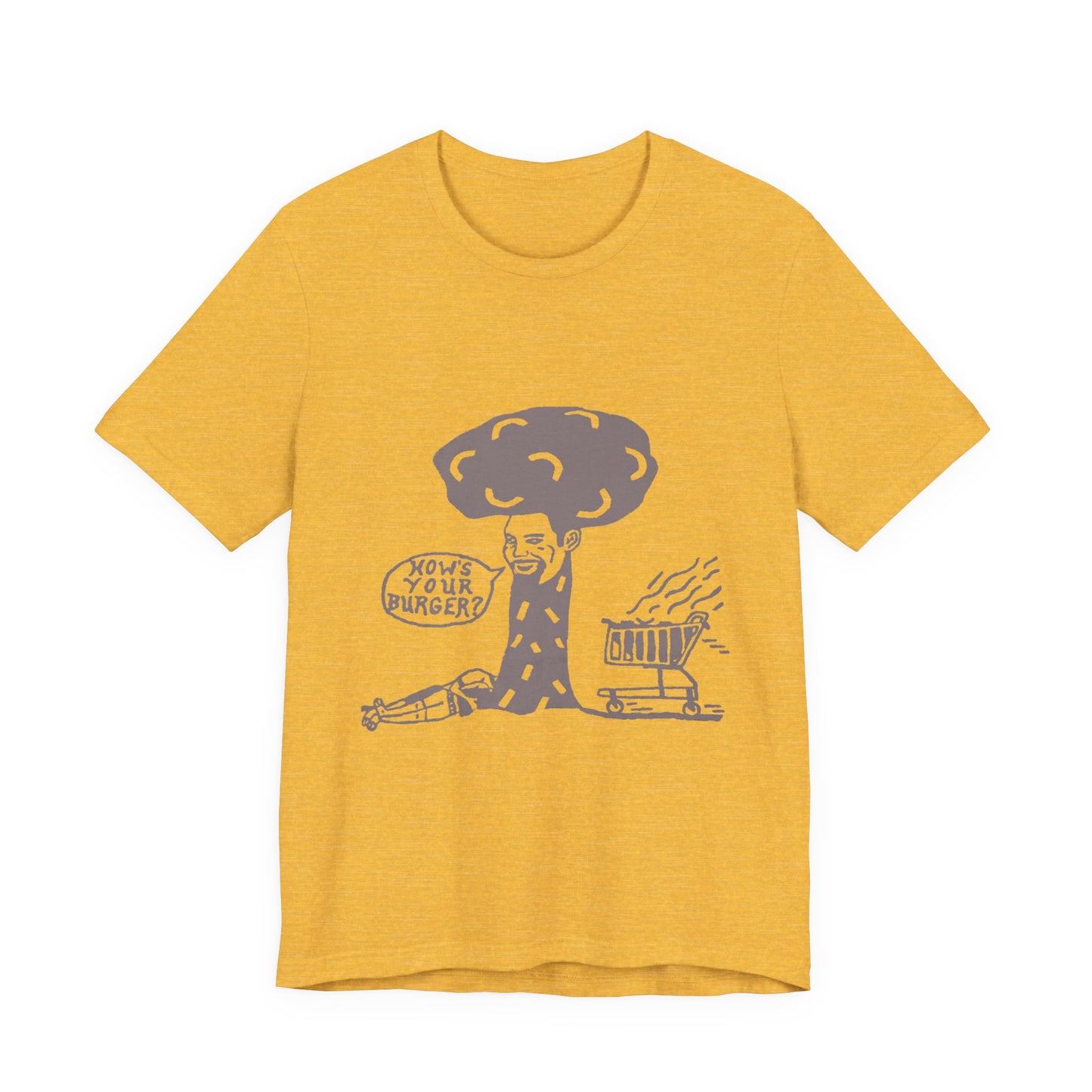 Barkopalooza 2005 - How's Your Burger T-Shirt - premium cotton tee | Genius Mangoes