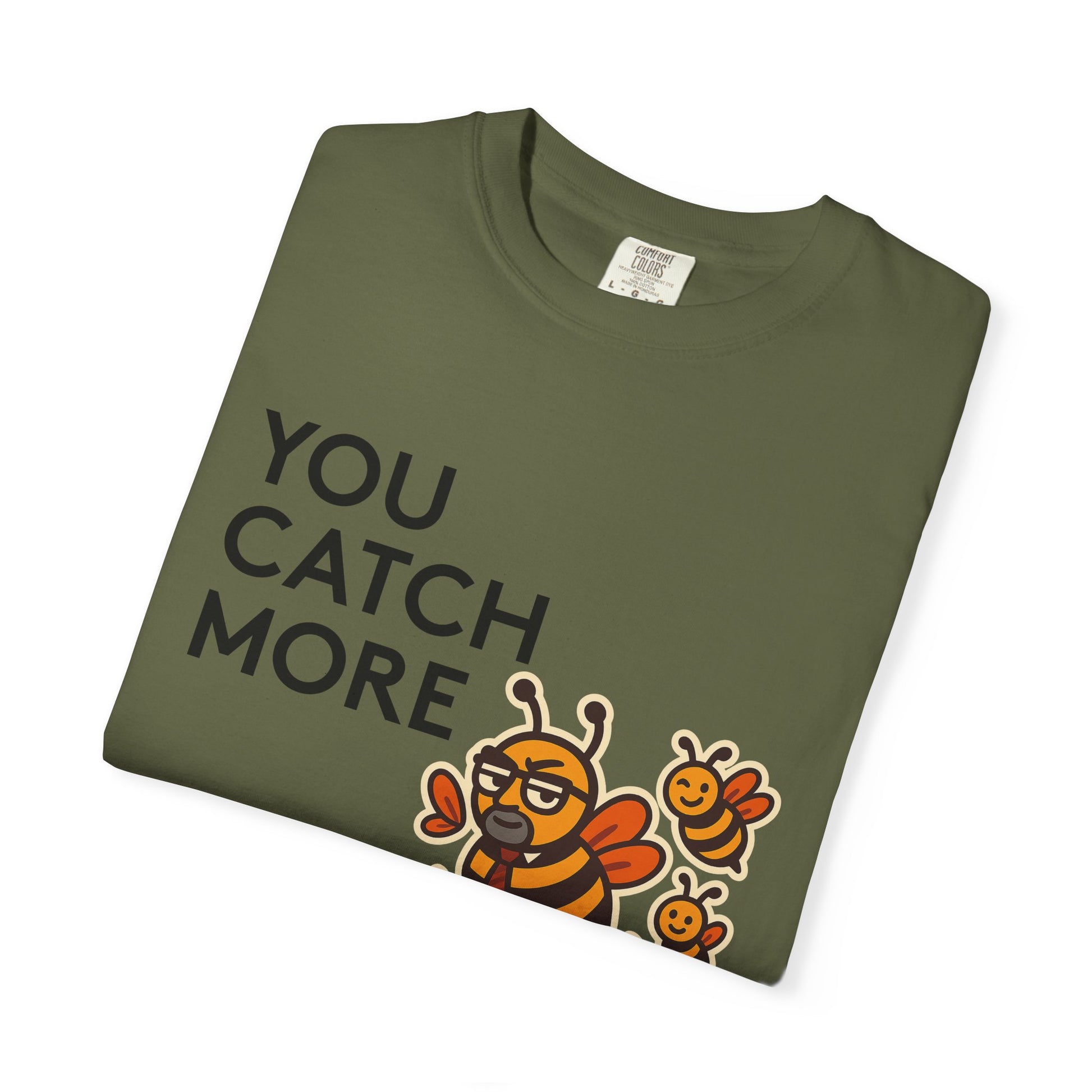 You Catch More Bees with Honey Premium Tee - garment-dyed cotton | Genius Mangoes