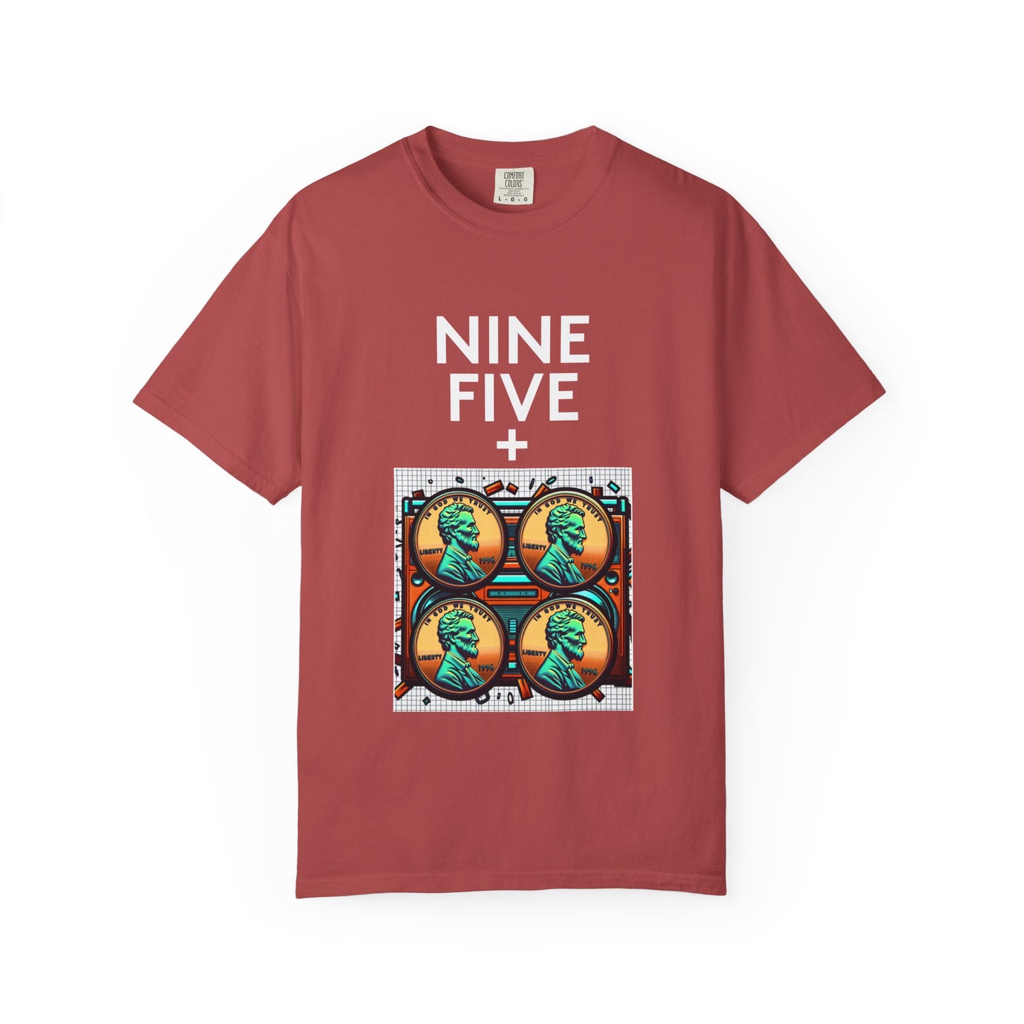 Nine Five Plus Four Pennies Premium Tee - garment-dyed cotton | Genius Mangoes