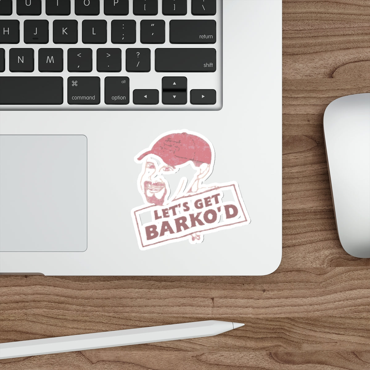 Barkopalooza 1998 - Let's Get Barko'd Die-Cut Sticker - lifestyle view | Genius Mangoes