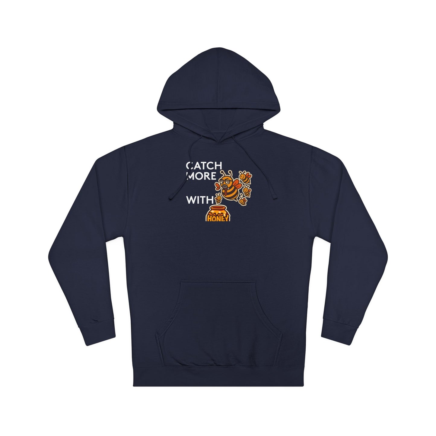 You Catch More Bees with Honey Premium Hoodie - heavyweight pullover | Genius Mangoes