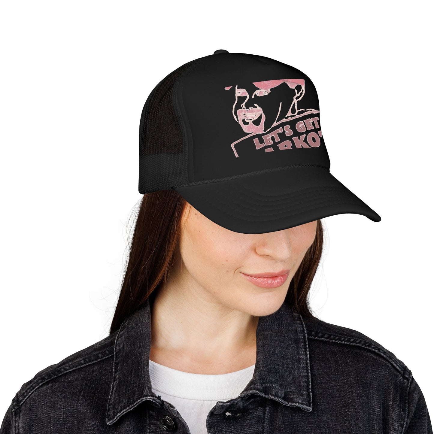 Barkopalooza 1998 Let's Get Barko'd Foam Trucker Hat - lifestyle view | Genius Mangoes
