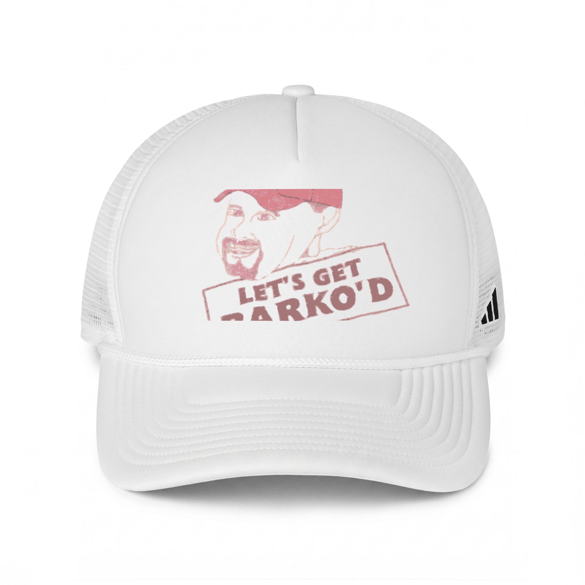 Barkopalooza 1998 Let's Get Barko'd Trucker Hat in White / Black | Genius Mangoes