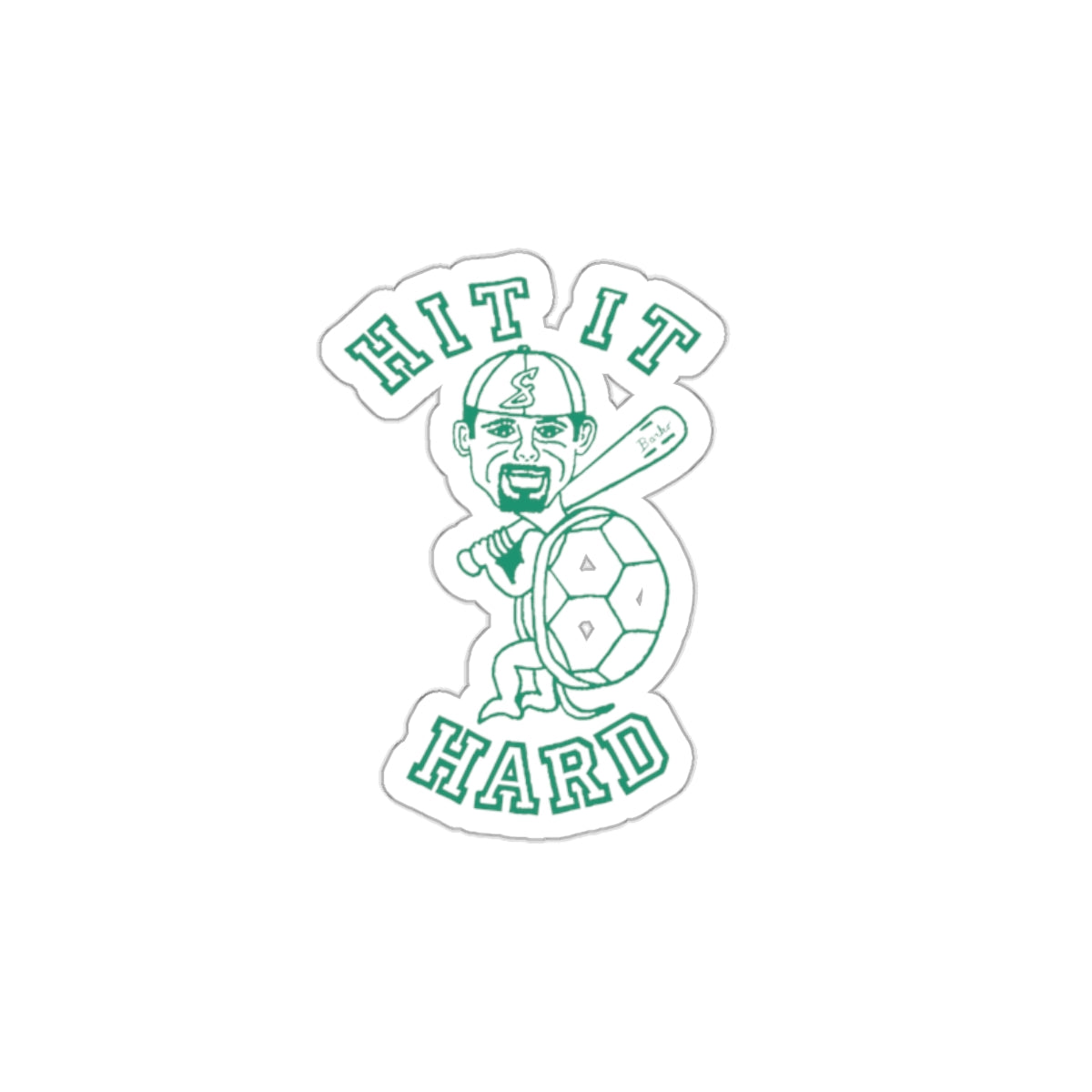 Barkopalooza - Hit it Hard Die-Cut Sticker - 2 inch waterproof vinyl decal | Genius Mangoes