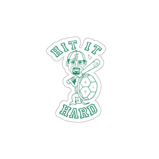 Barkopalooza - Hit it Hard Die-Cut Sticker - 2 inch waterproof vinyl decal | Genius Mangoes