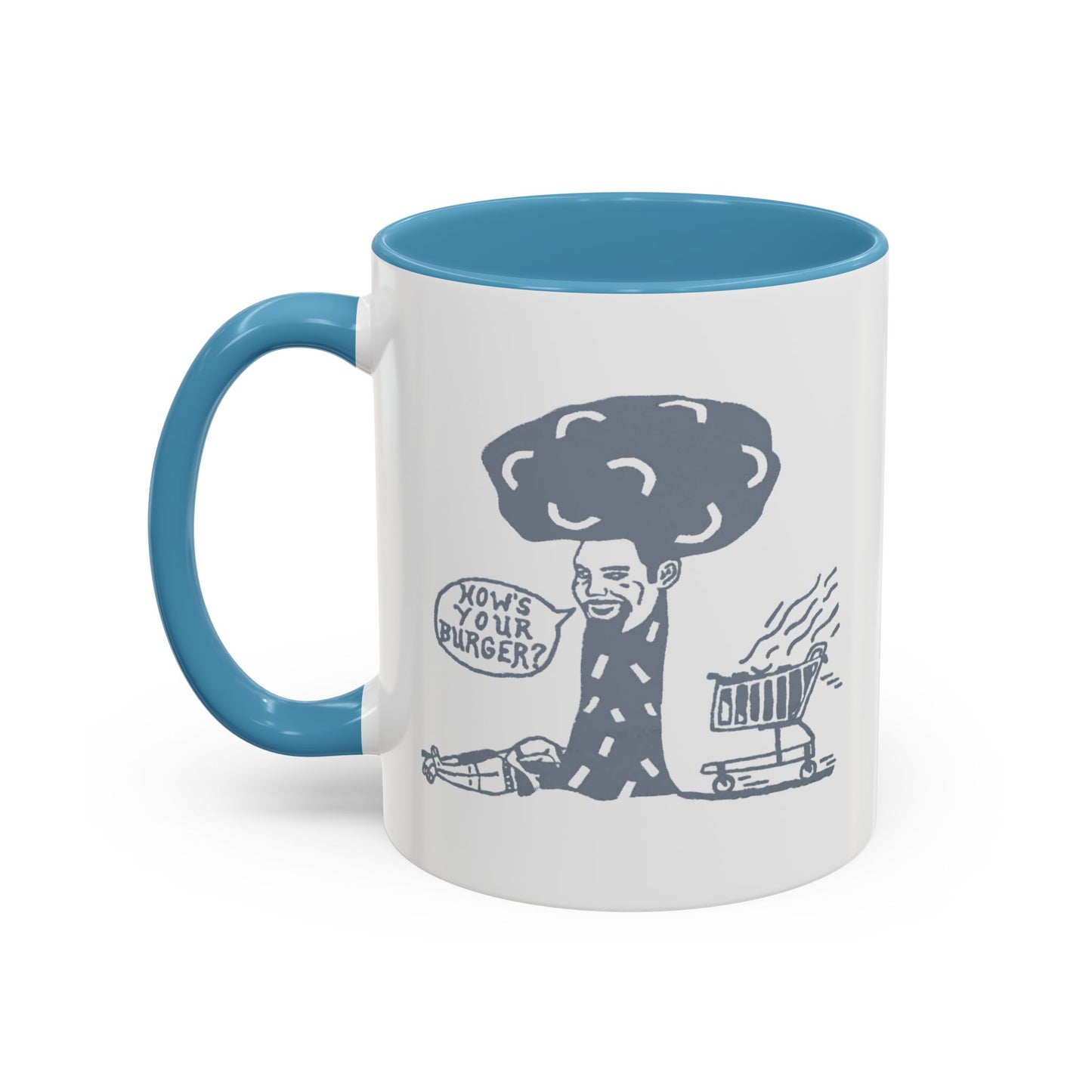 Barkopalooza 2005 - How's Your Burger Coffee Mug - Color Accent 11oz and 15oz | Genius Mangoes