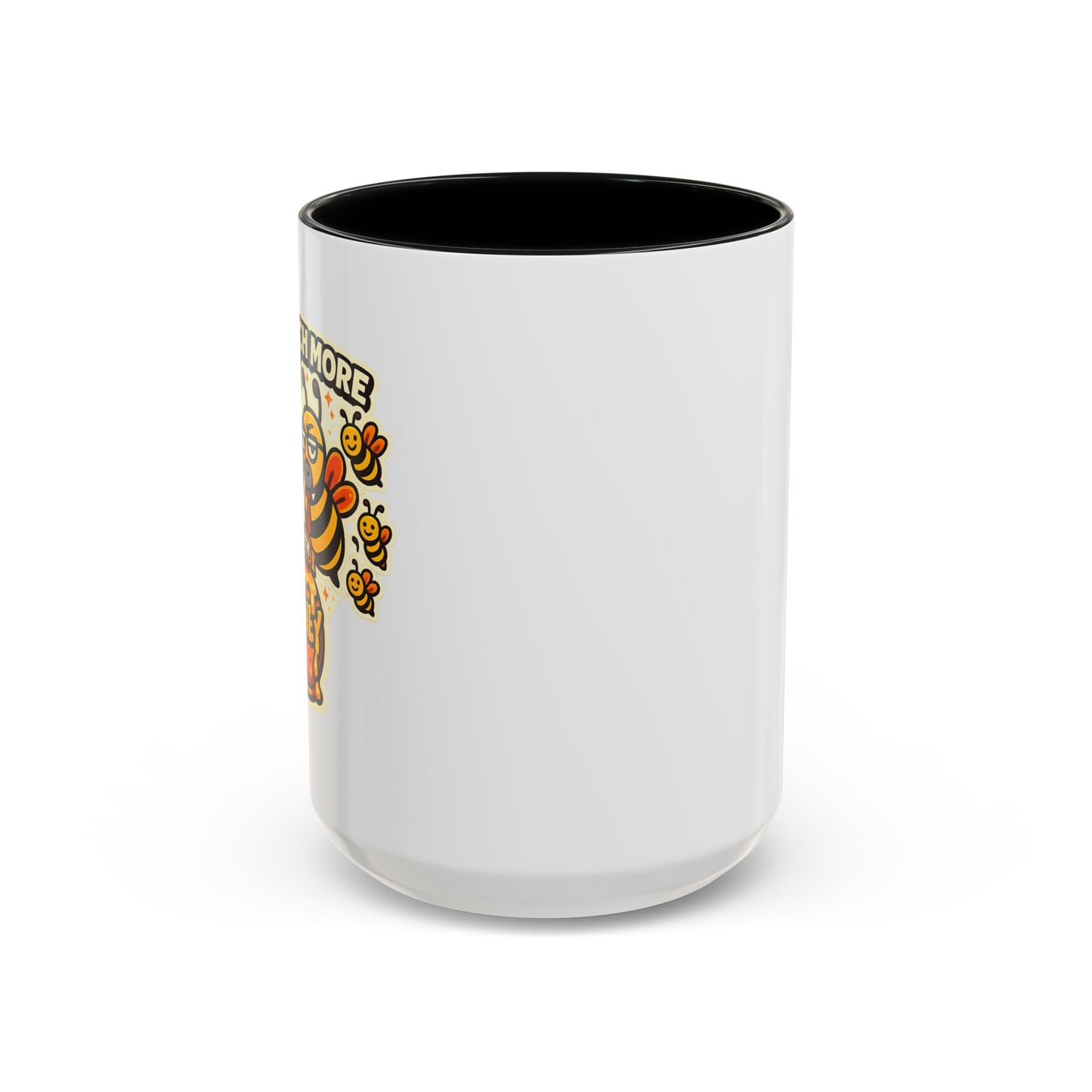 You Catch More Bees with Honey Coffee Mug - Color Accent 11oz and 15oz | Genius Mangoes
