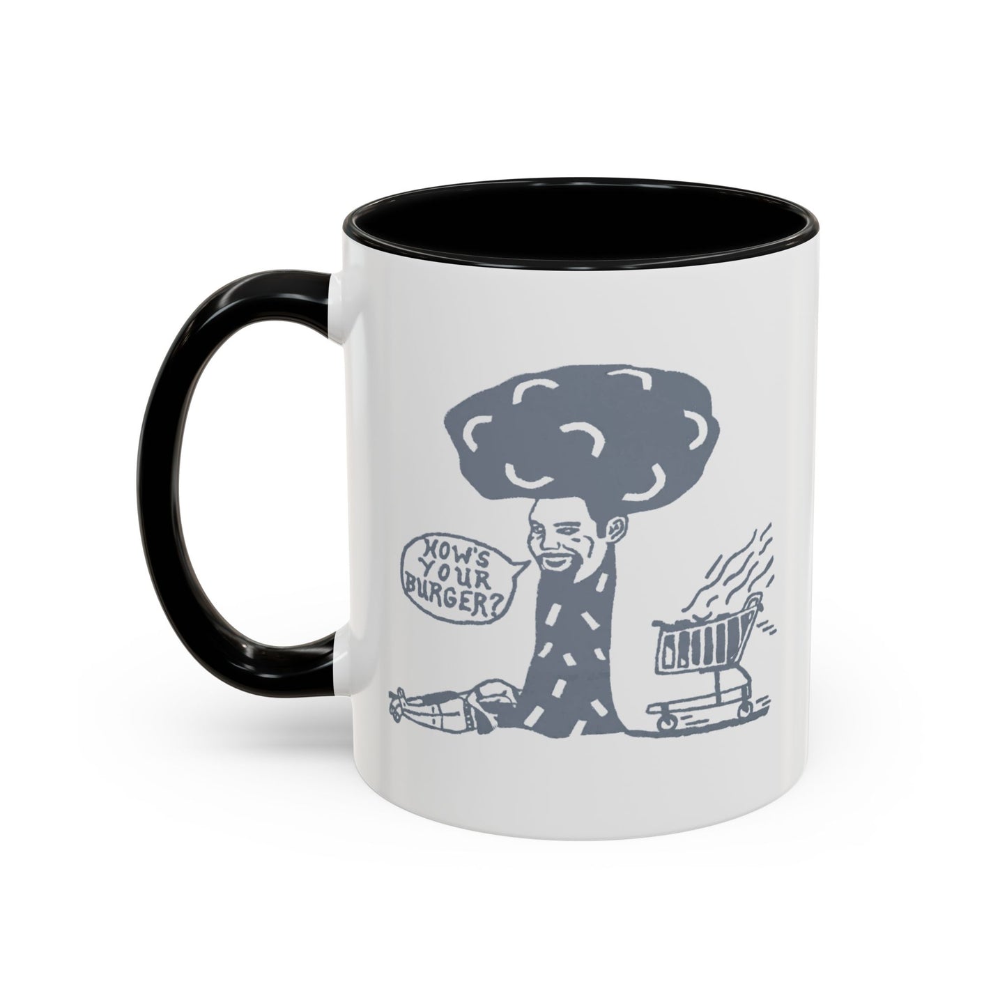 Barkopalooza 2005 - How's Your Burger Coffee Mug - Color Accent 11oz and 15oz | Genius Mangoes