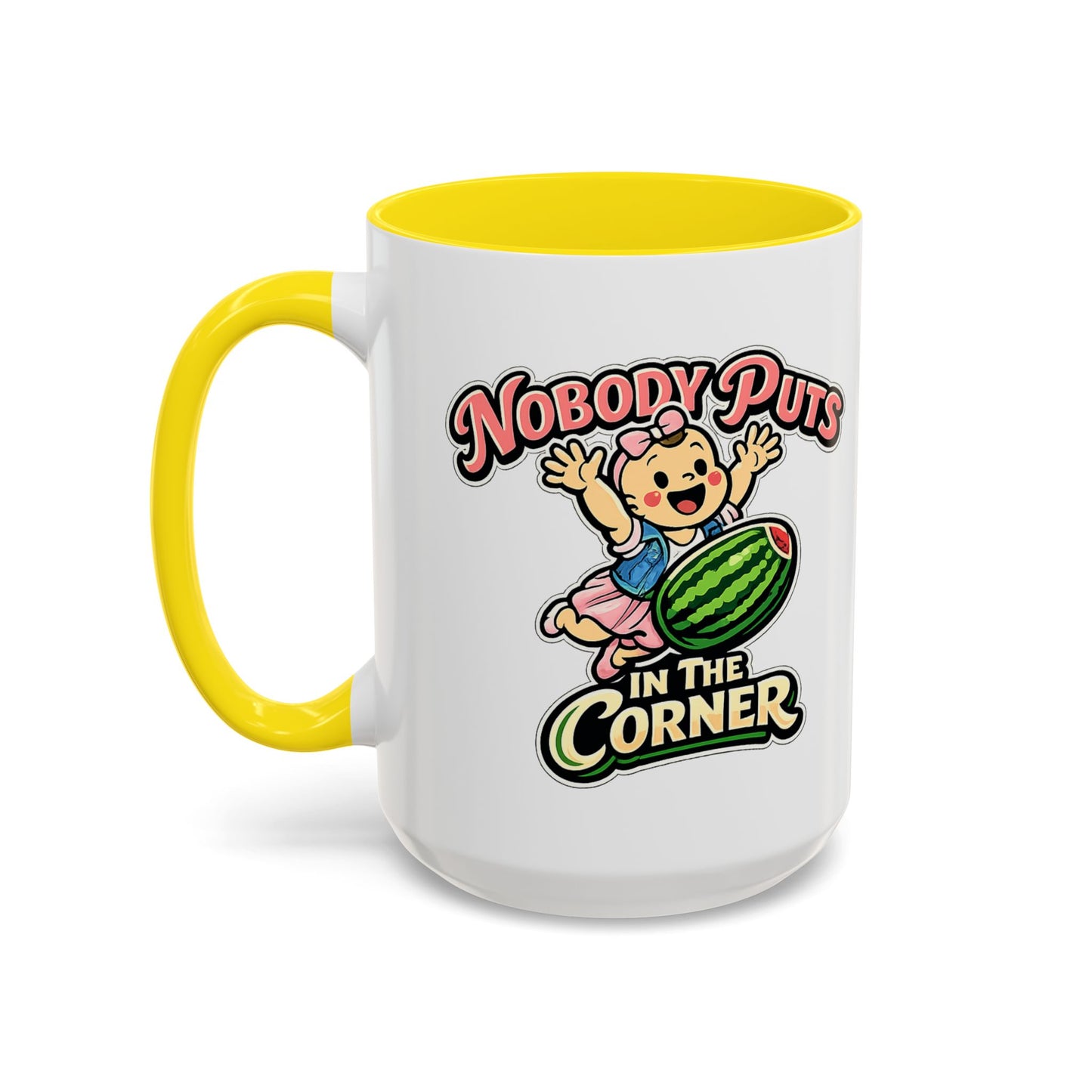 Corner Baby Coffee Mug - Color Accent (11oz & 15oz) | Genius Mangoes