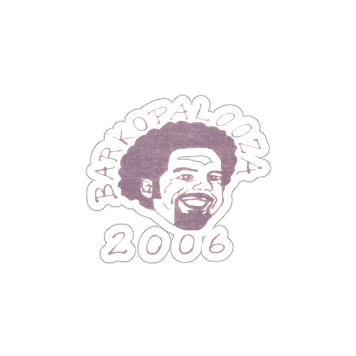 Barkopalooza 2006 Die-Cut Sticker - 2 inch waterproof vinyl decal | Genius Mangoes