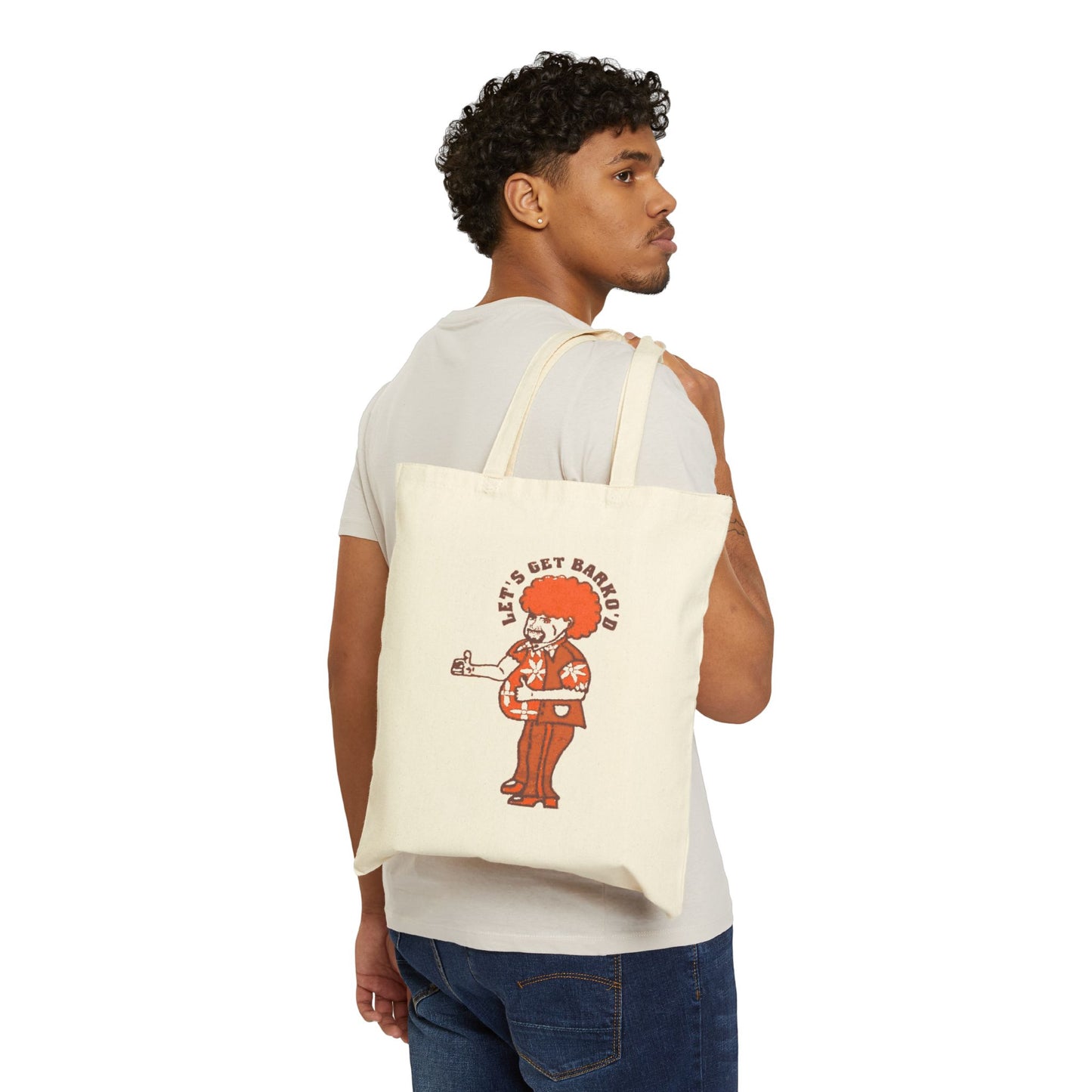 Barkopalooza 1999 - Retro Heavy Cotton Tote Bag - lifestyle view | Genius Mangoes