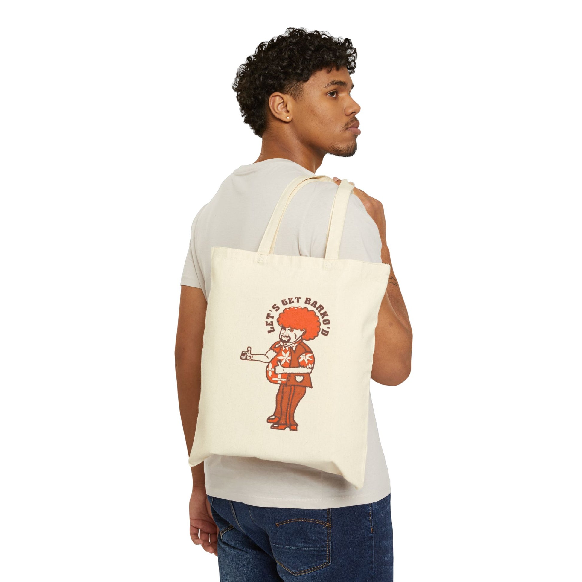 Barkopalooza 1999 - Retro Heavy Cotton Tote Bag - lifestyle view | Genius Mangoes