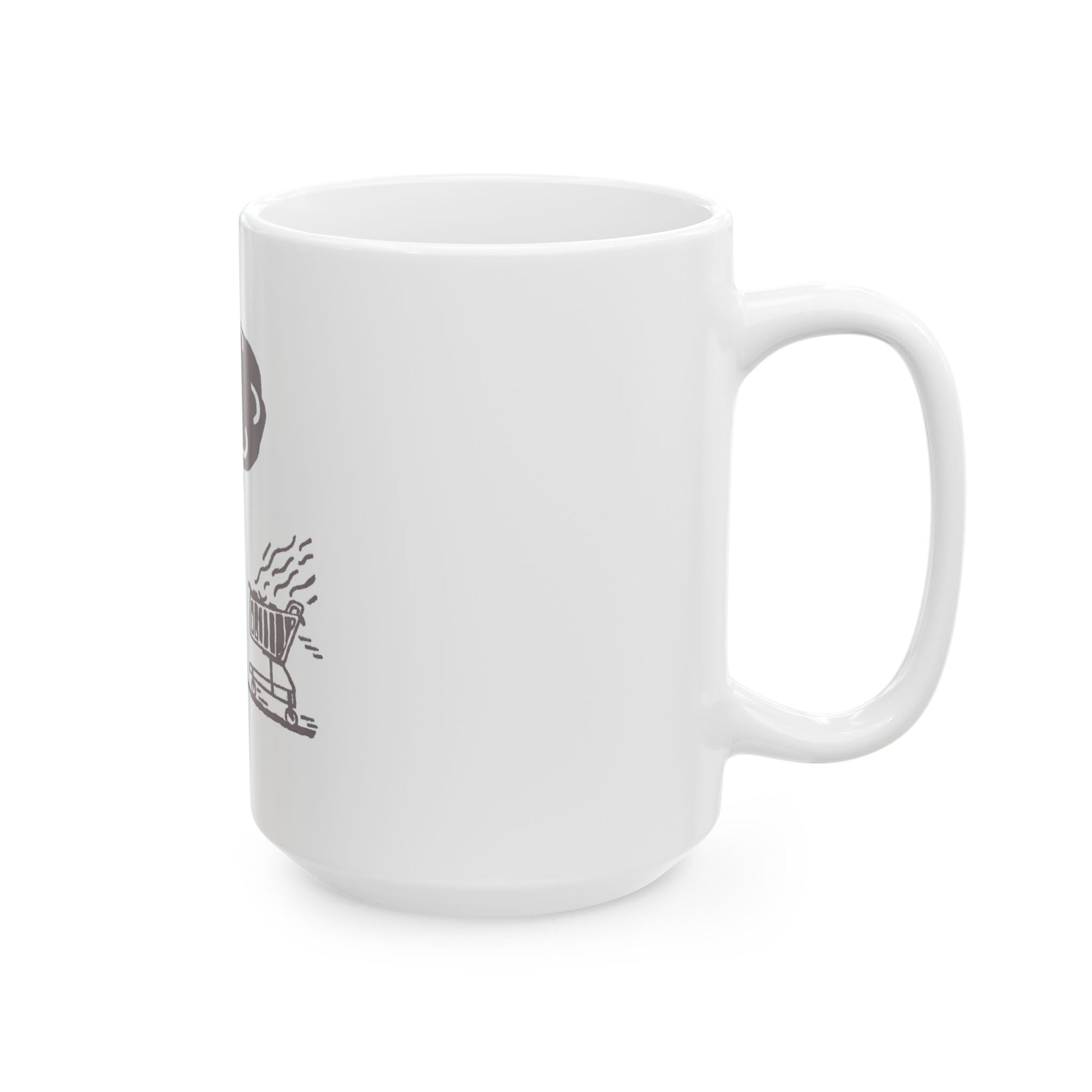 Barkopalooza 2005 - How's Your Burger Coffee Mug - lifestyle view | Genius Mangoes