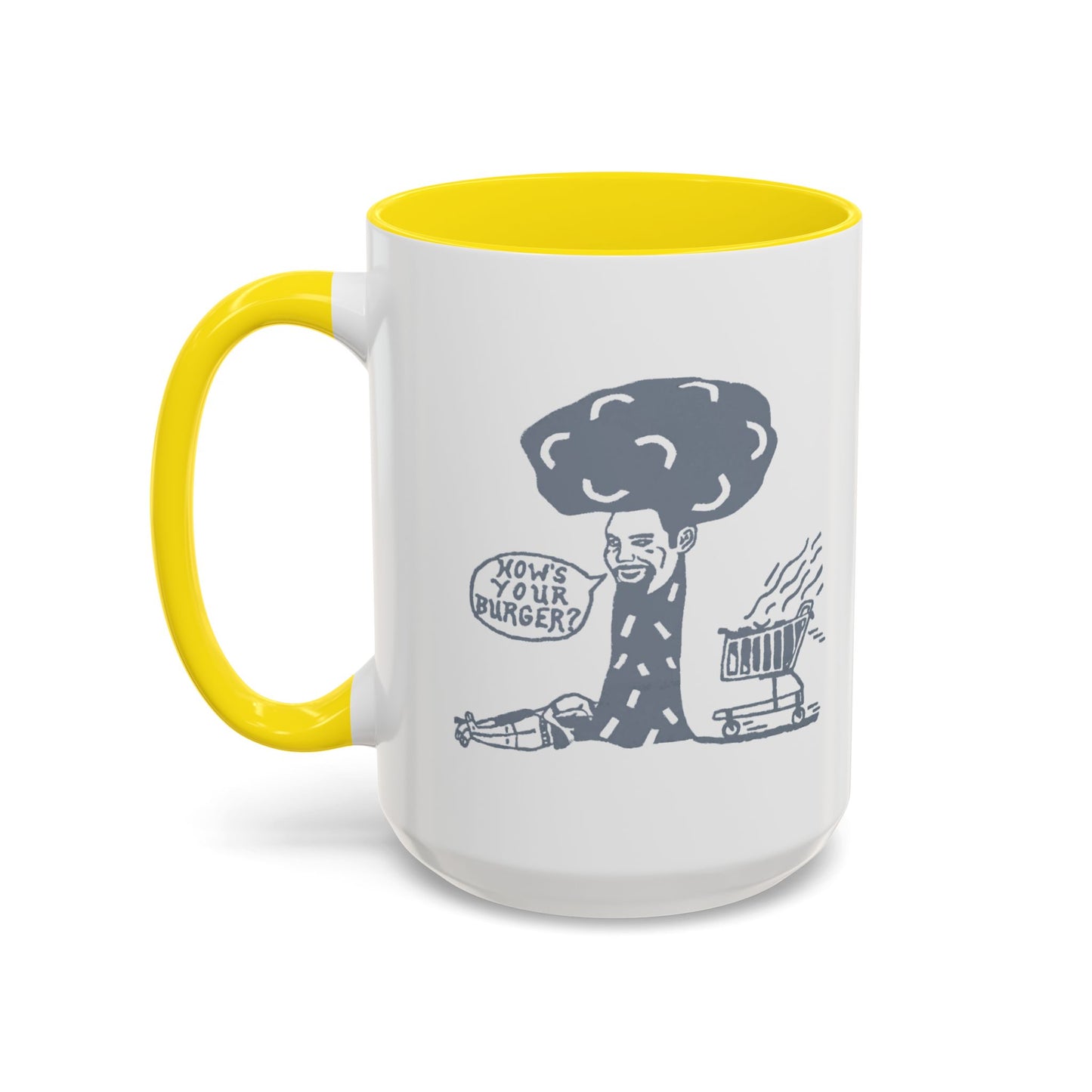 Barkopalooza 2005 - How's Your Burger Coffee Mug - Color Accent 11oz and 15oz | Genius Mangoes