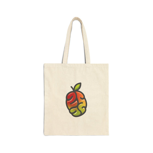 Genius Mangoes Logo Heavy Cotton Tote Bag in Natural | Genius Mangoes