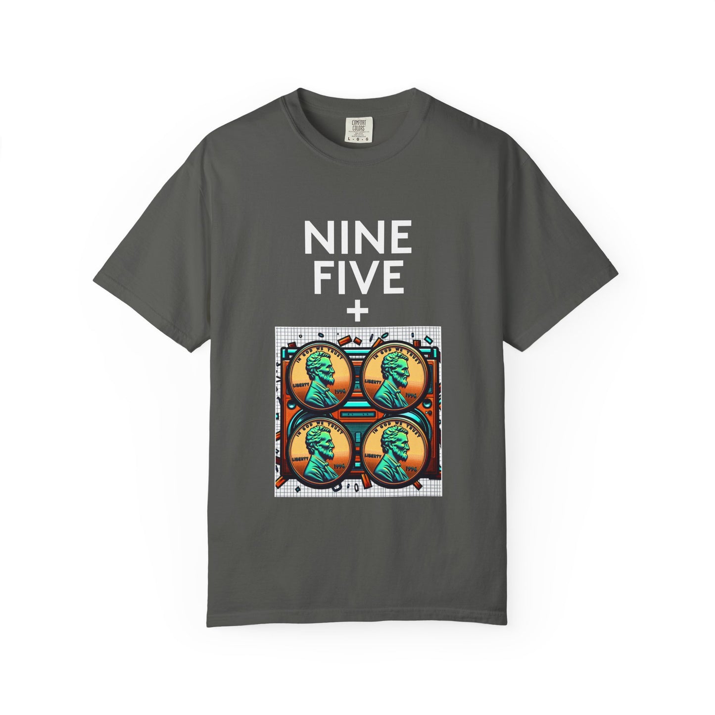 Nine Five Plus Four Pennies Premium Tee - garment-dyed cotton | Genius Mangoes