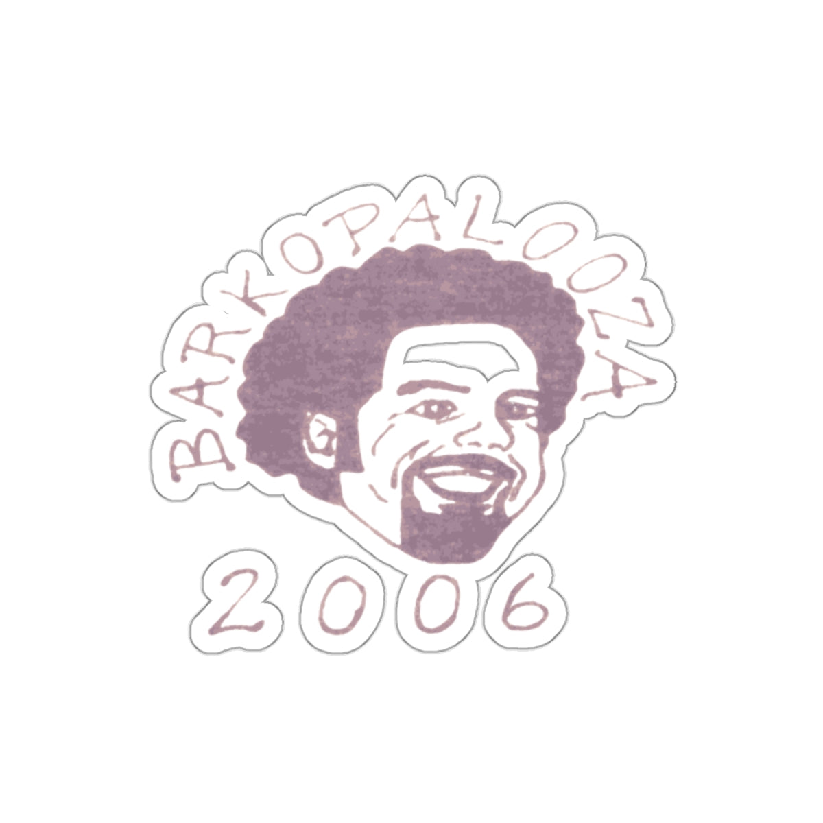 Barkopalooza 2006 Die-Cut Sticker - 4 inch waterproof vinyl decal | Genius Mangoes