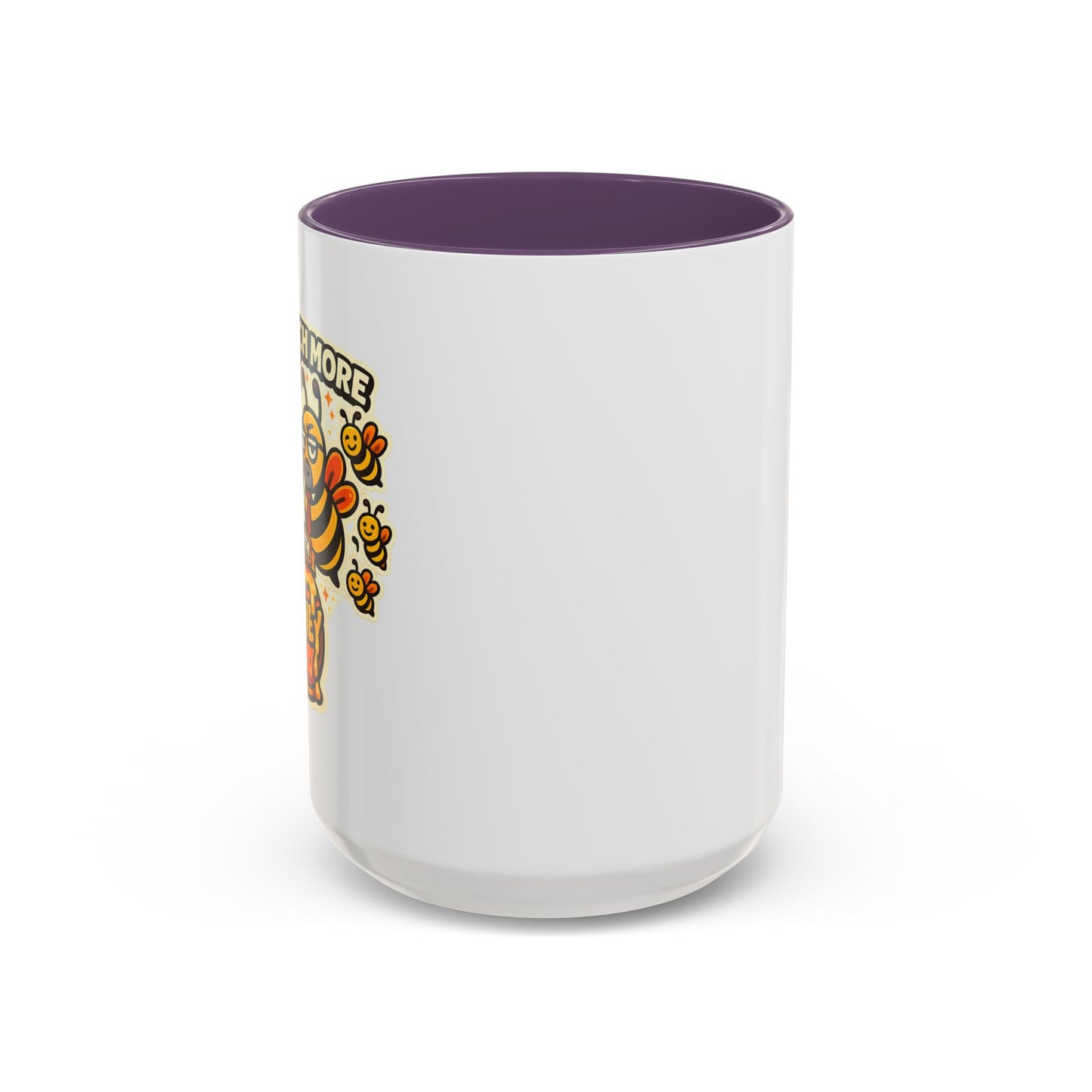 You Catch More Bees with Honey Coffee Mug - Color Accent 11oz and 15oz | Genius Mangoes