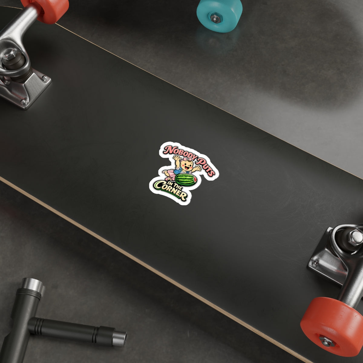 Corner Baby Die-Cut Sticker - Waterproof Vinyl Decal | Genius Mangoes