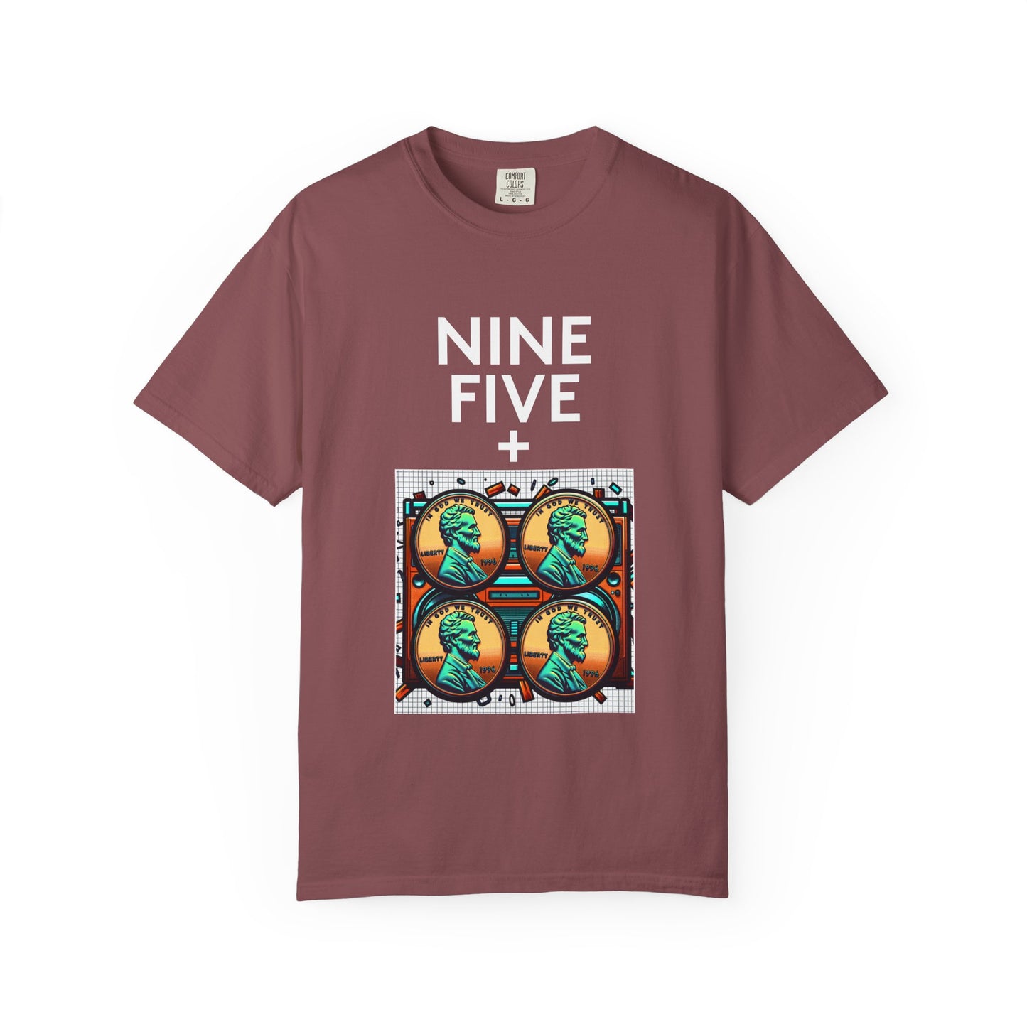 Nine Five Plus Four Pennies Premium Tee - garment-dyed cotton | Genius Mangoes