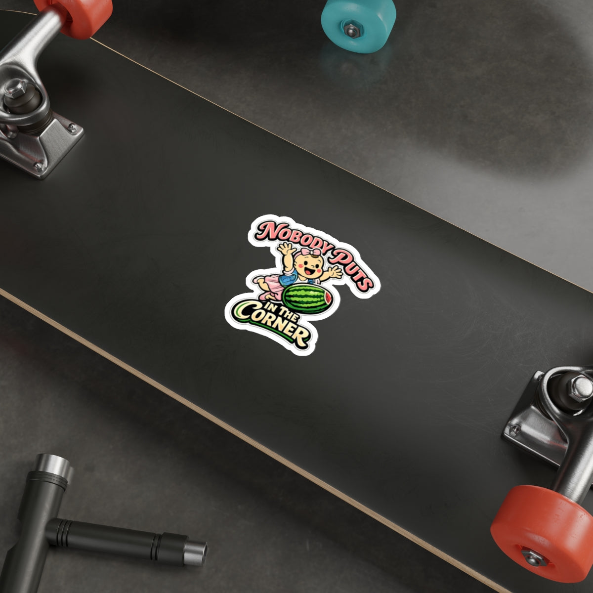 Corner Baby Die-Cut Sticker - Waterproof Vinyl Decal | Genius Mangoes
