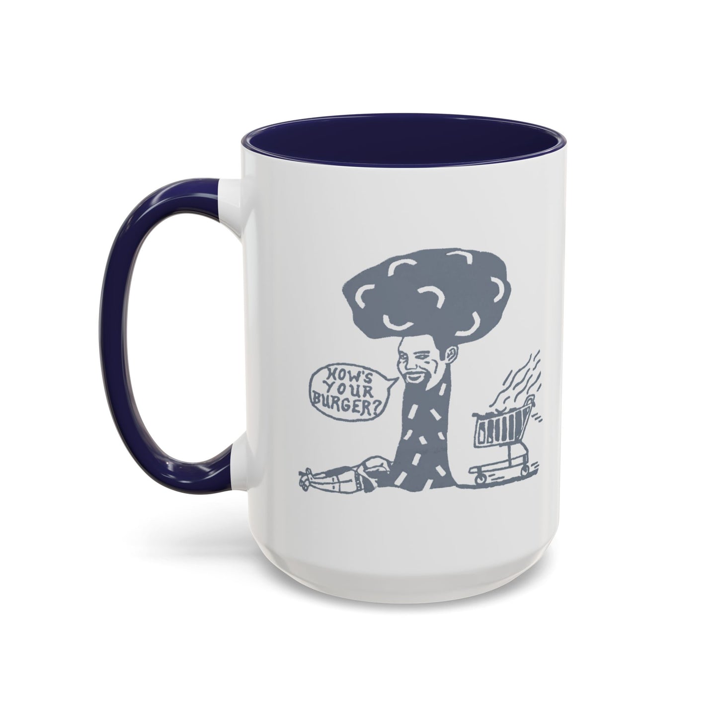 Barkopalooza 2005 - How's Your Burger Coffee Mug - Color Accent 11oz and 15oz | Genius Mangoes