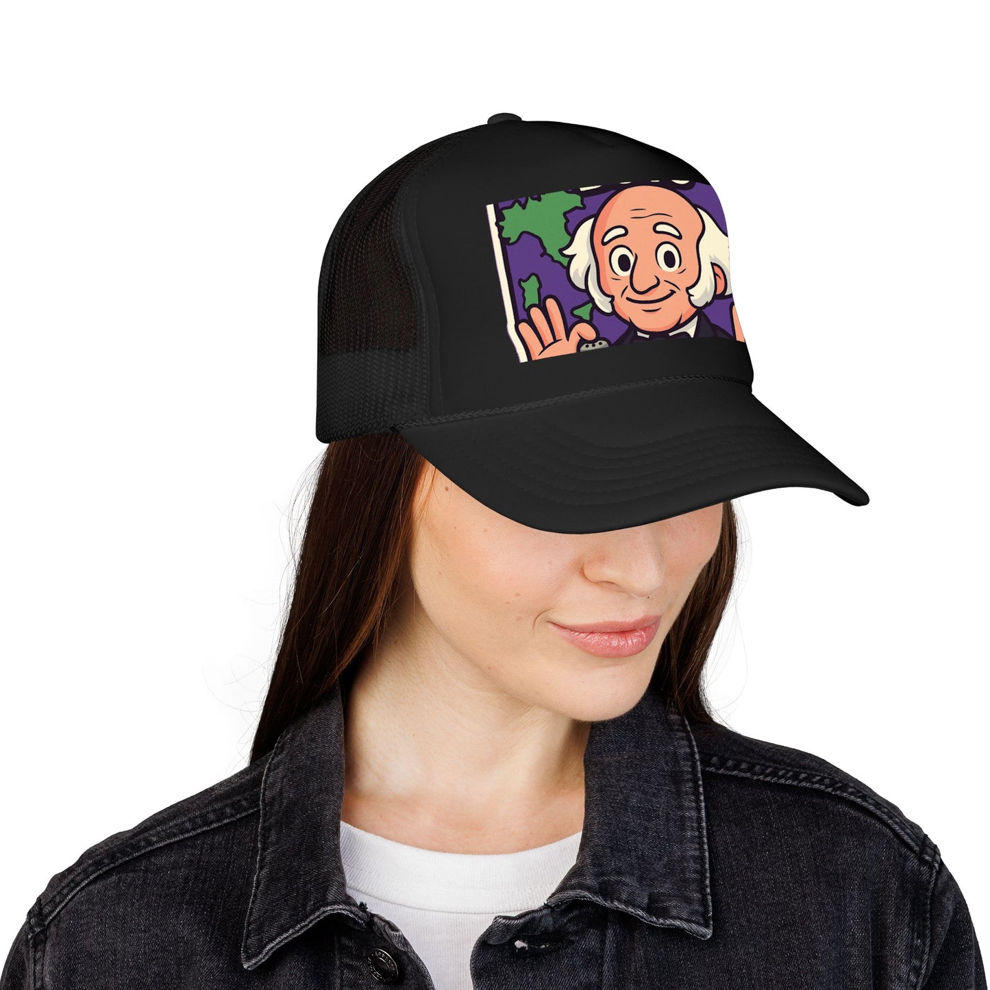 The Van Buren Boys Foam Trucker Hat - lifestyle view | Genius Mangoes