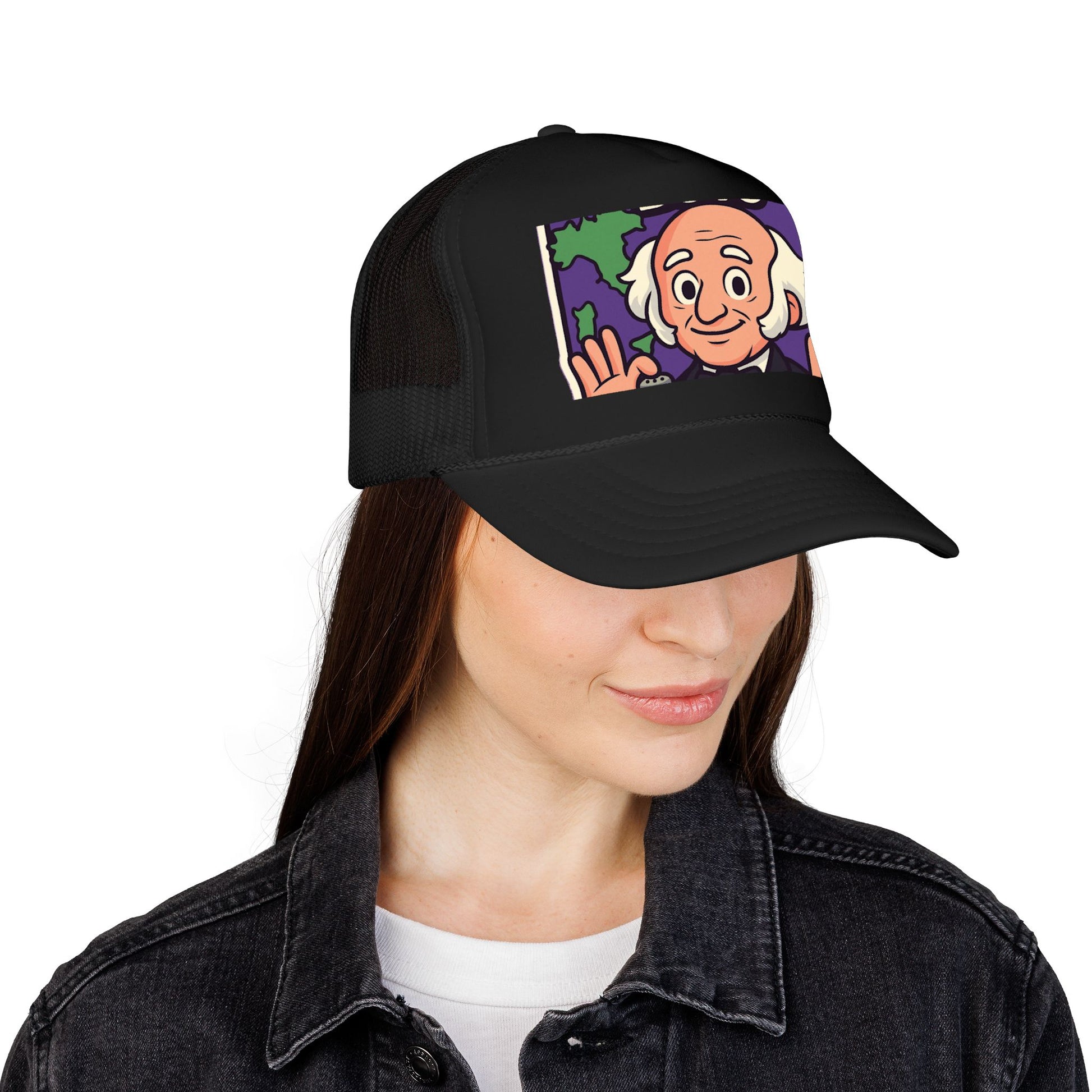 The Van Buren Boys Foam Trucker Hat - lifestyle view | Genius Mangoes