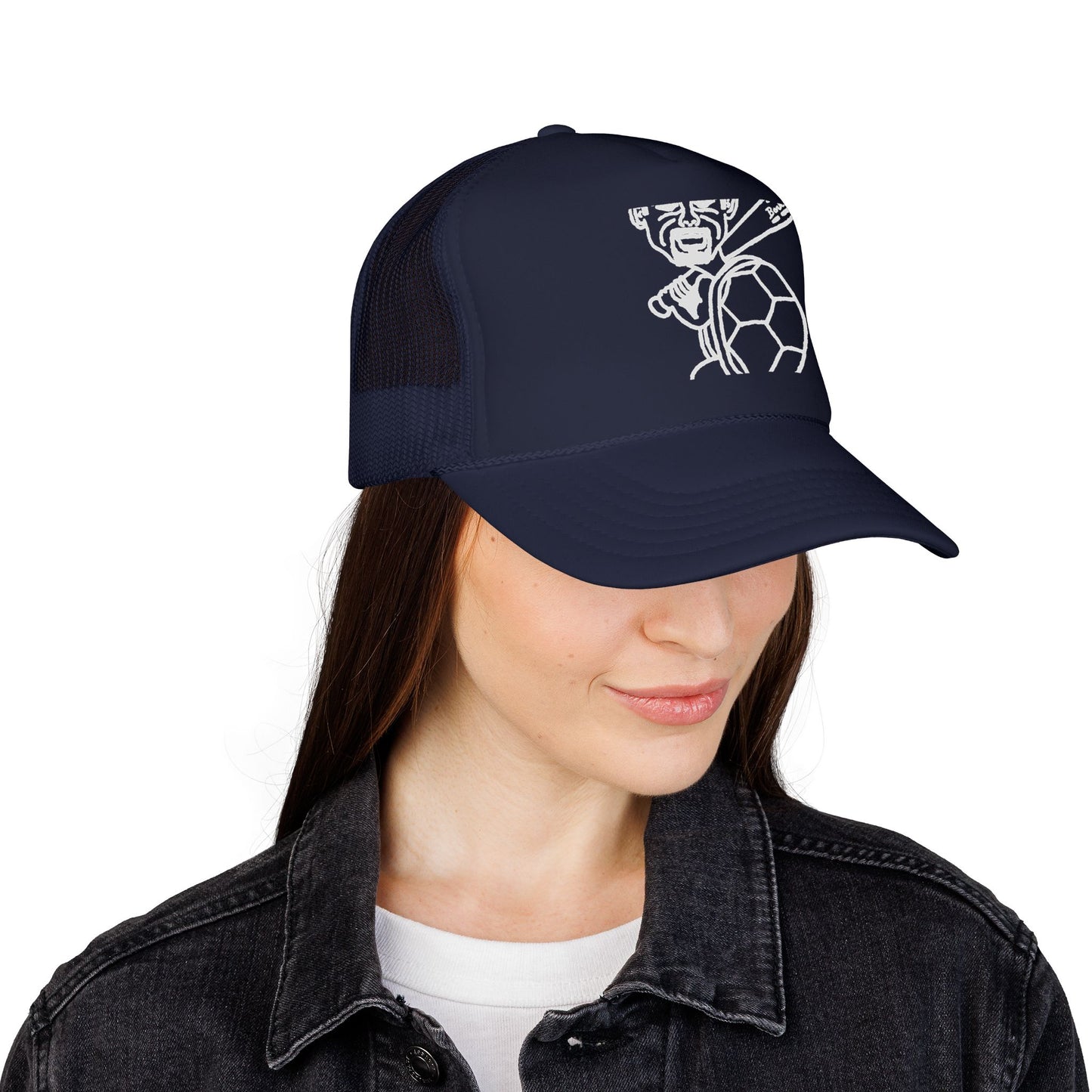 Barkopalooza Hit it Hard Foam Trucker Hat - lifestyle view | Genius Mangoes