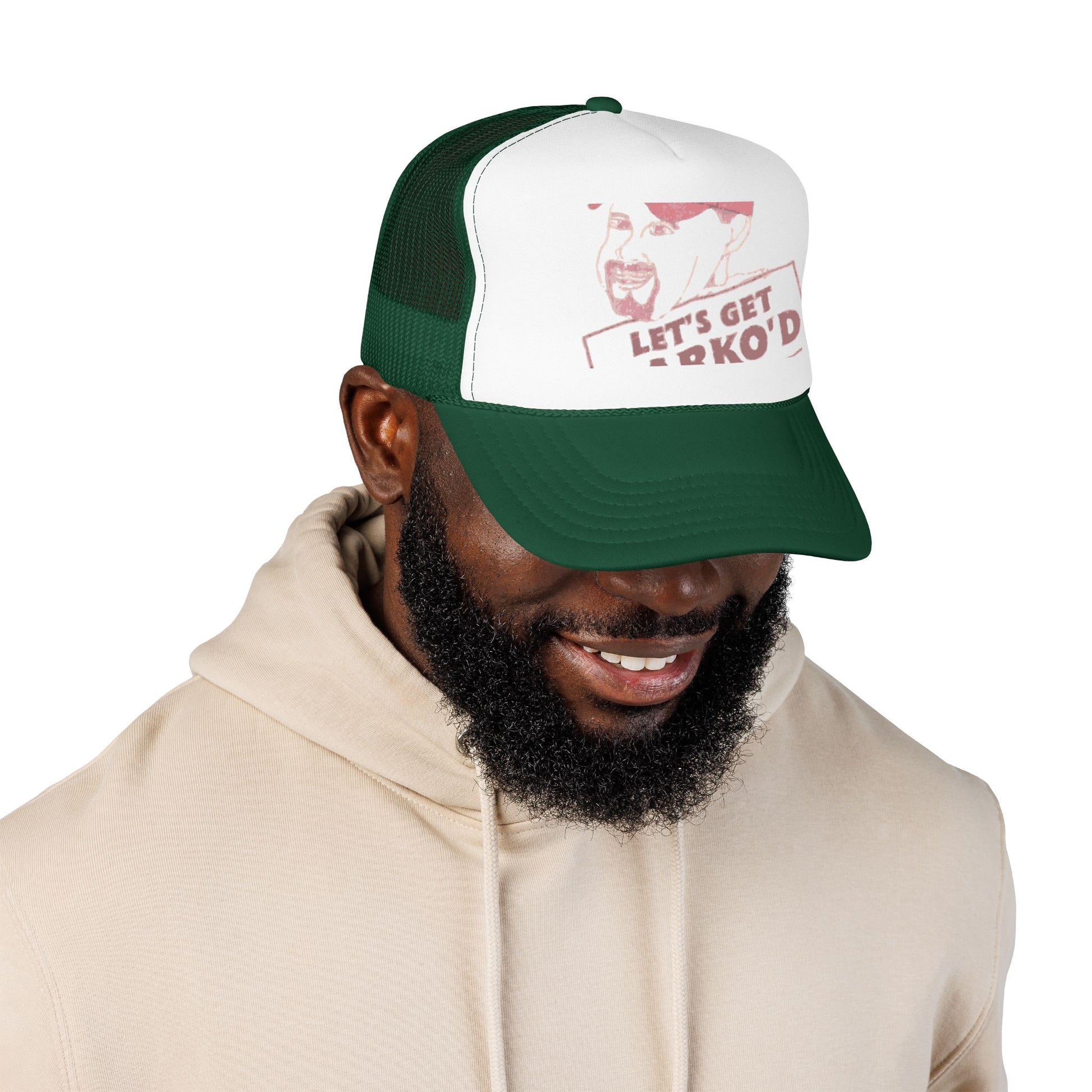 Barkopalooza 1998 Let's Get Barko'd Foam Trucker Hat - lifestyle view | Genius Mangoes