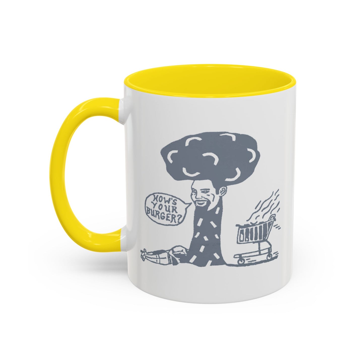 Barkopalooza 2005 - How's Your Burger Coffee Mug - Color Accent 11oz and 15oz | Genius Mangoes