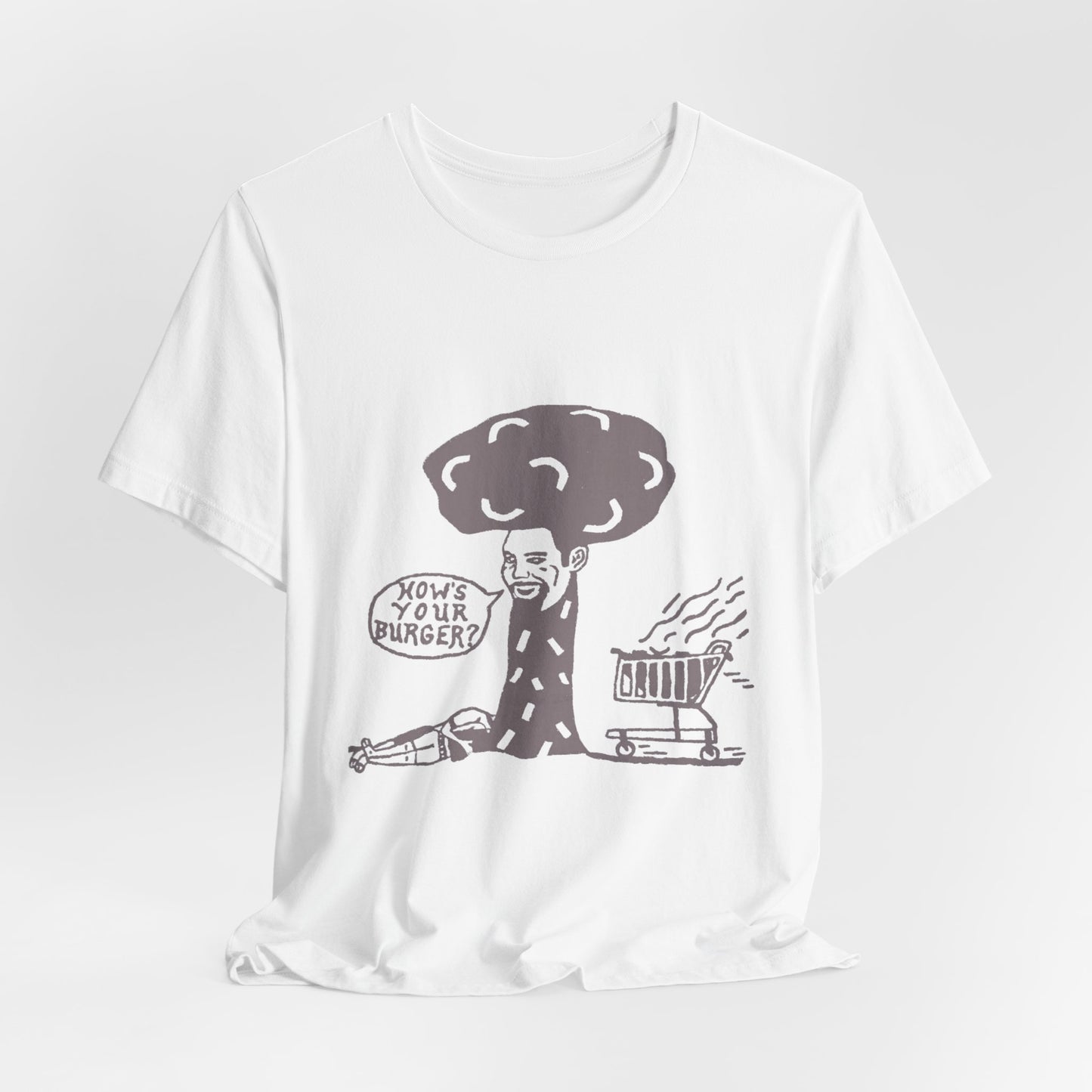 Barkopalooza 2005 - How's Your Burger T-Shirt - premium cotton tee | Genius Mangoes