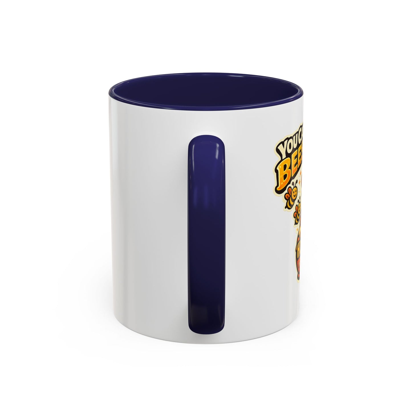 You Catch More Bees with Honey Coffee Mug - Color Accent 11oz and 15oz | Genius Mangoes