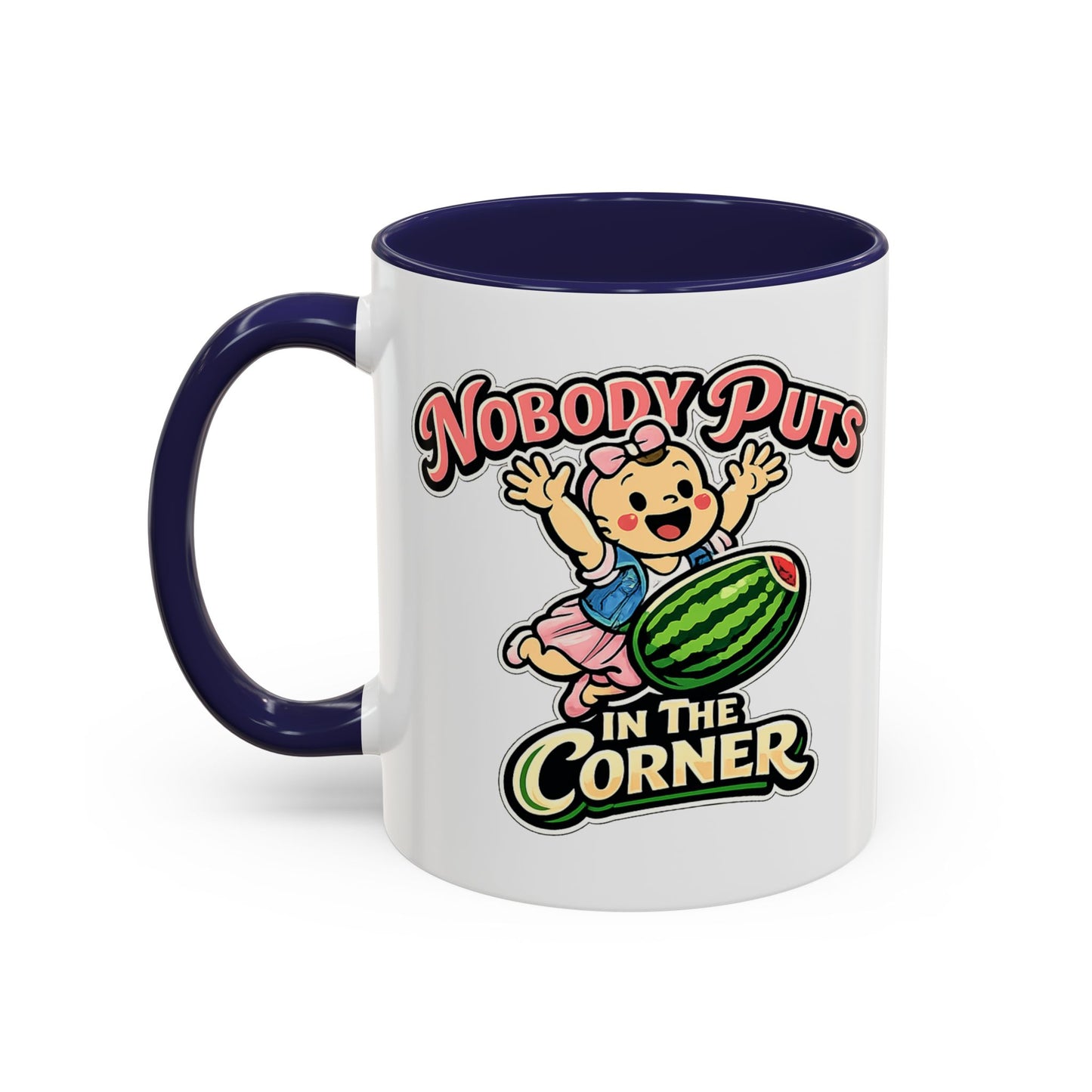 Corner Baby Coffee Mug - Color Accent (11oz & 15oz) | Genius Mangoes