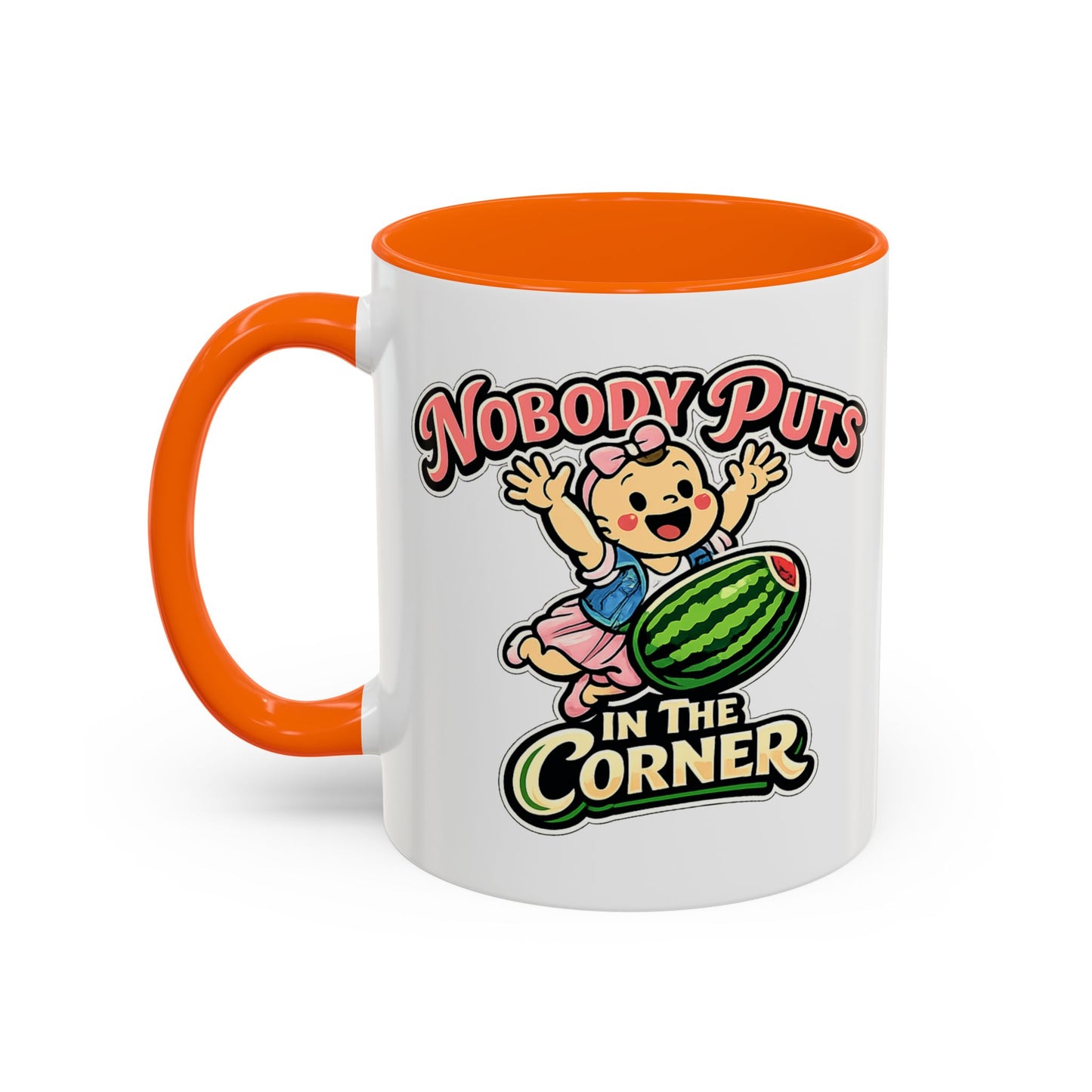 Corner Baby Coffee Mug - Color Accent (11oz & 15oz) | Genius Mangoes