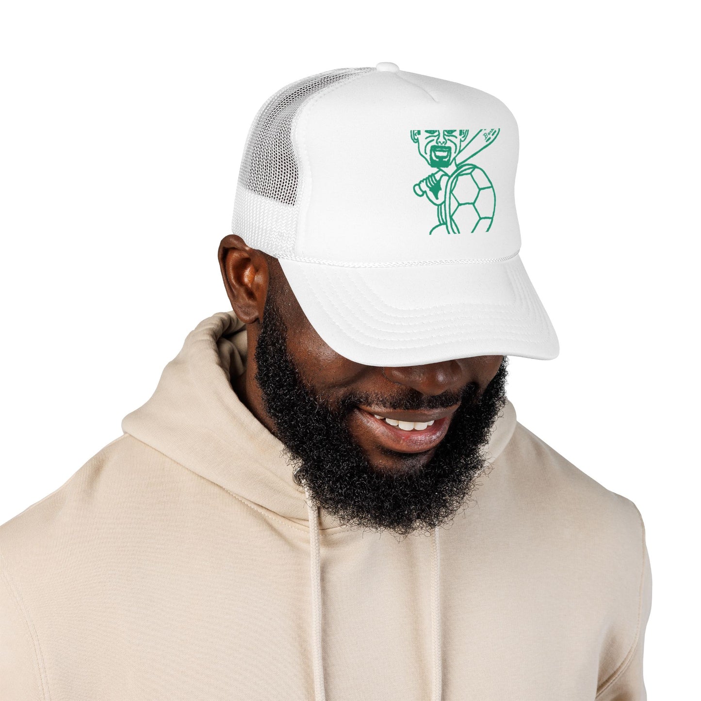 Barkopalooza Hit it Hard Foam Trucker Hat - lifestyle view | Genius Mangoes
