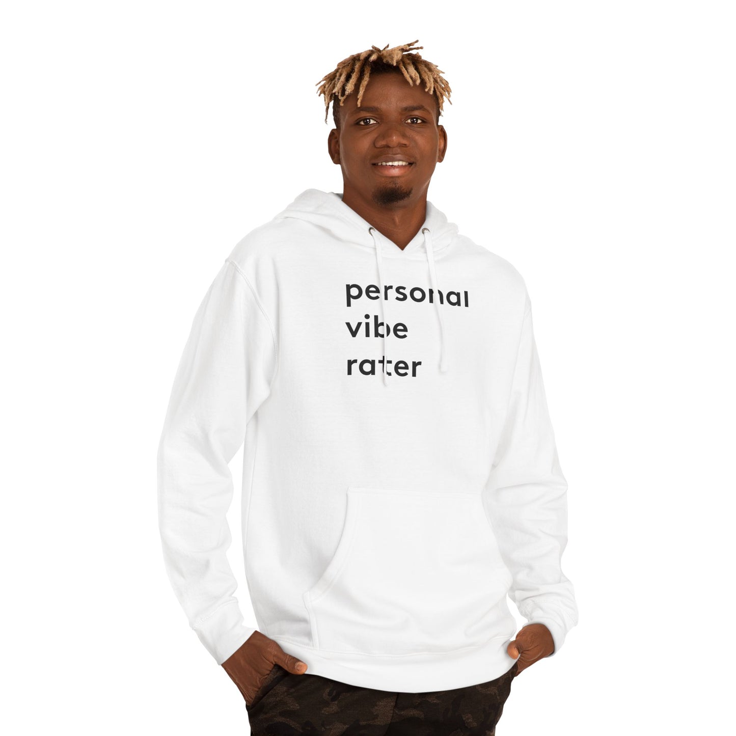 Personal Vibe Rater Premium Hoodie - heavyweight pullover | Genius Mangoes