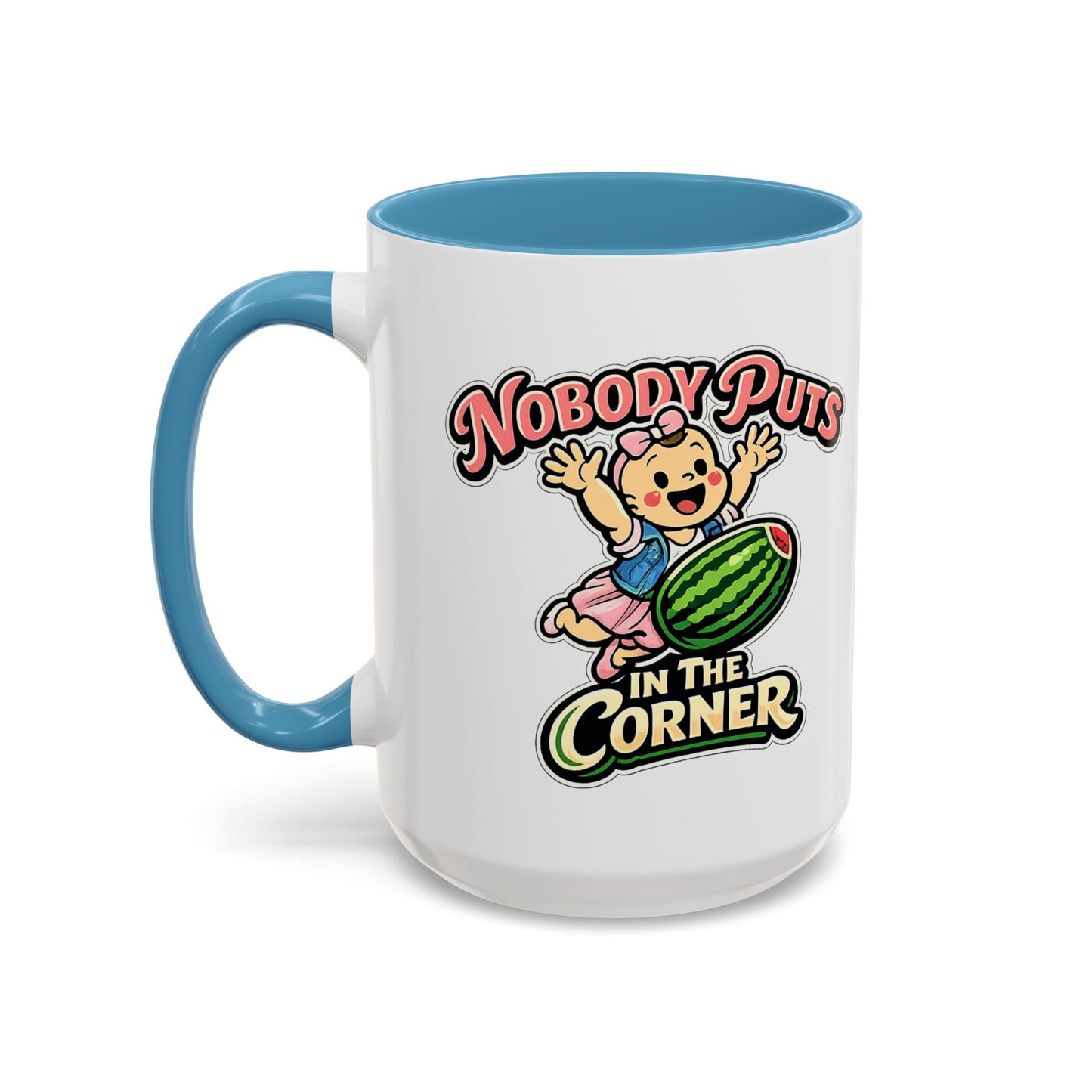 Corner Baby Coffee Mug - Color Accent (11oz & 15oz) | Genius Mangoes