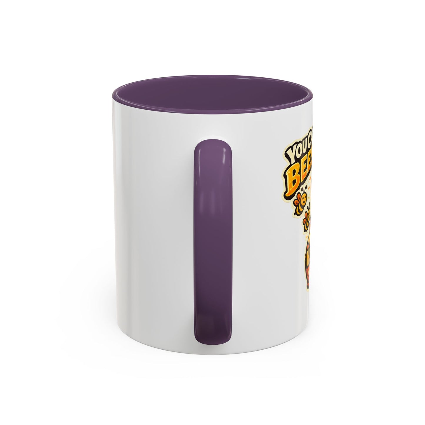 You Catch More Bees with Honey Coffee Mug - Color Accent 11oz and 15oz | Genius Mangoes