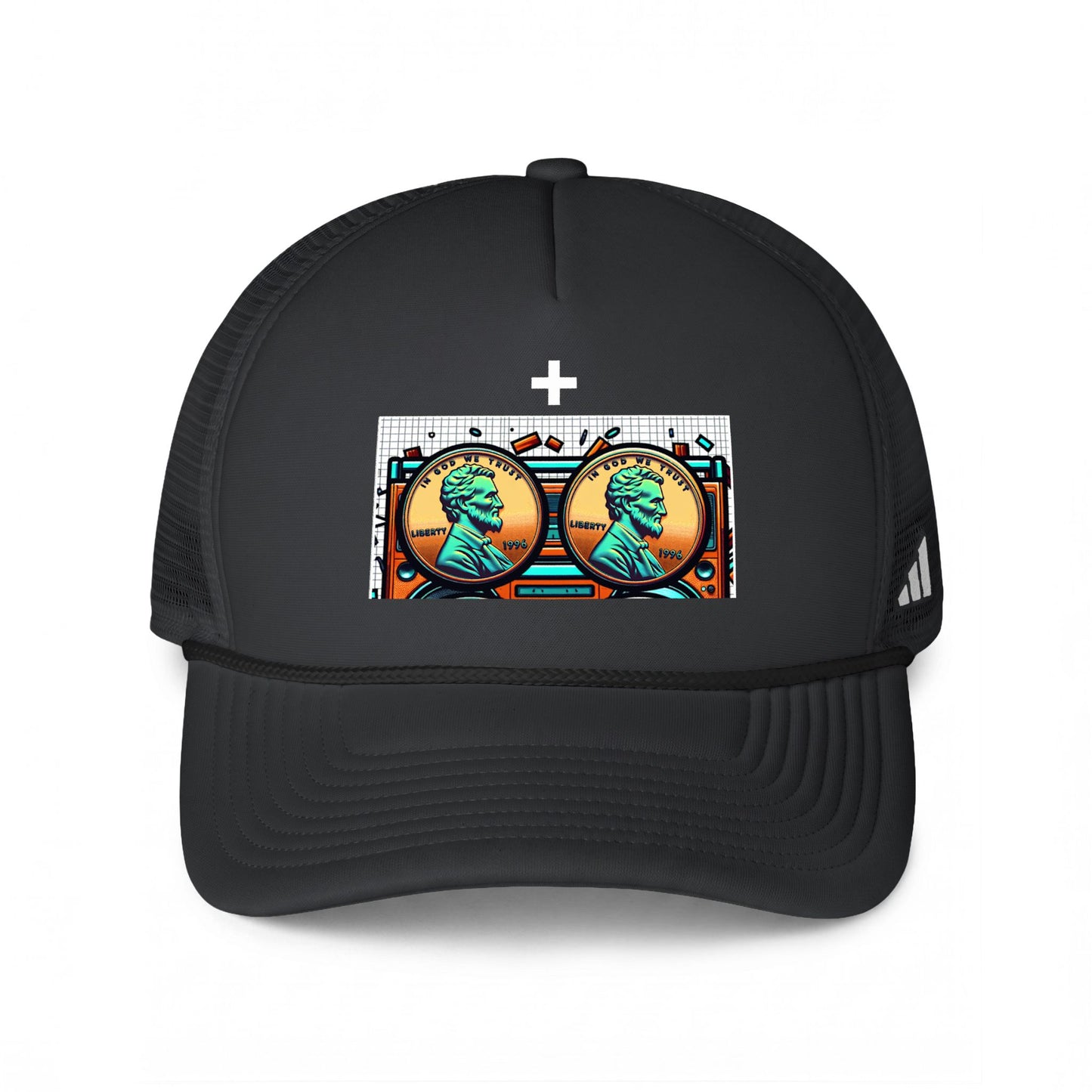 Nine Five Plus Four Pennies Trucker Hat in Team Dark Grey / Black / White | Genius Mangoes