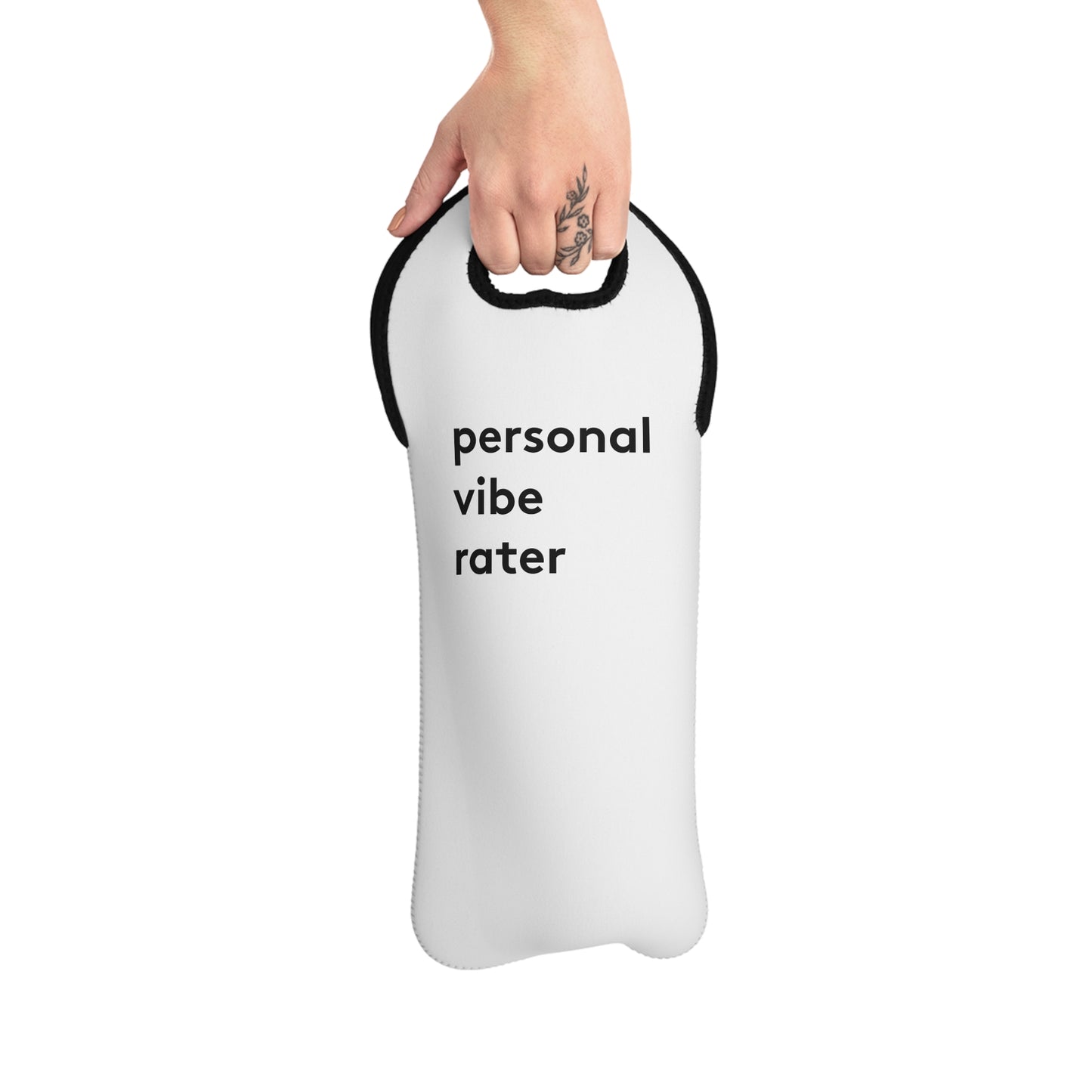 Personal Vibe Rater™ Wine Tote Bag - Neoprene Insulated | Genius Mangoes