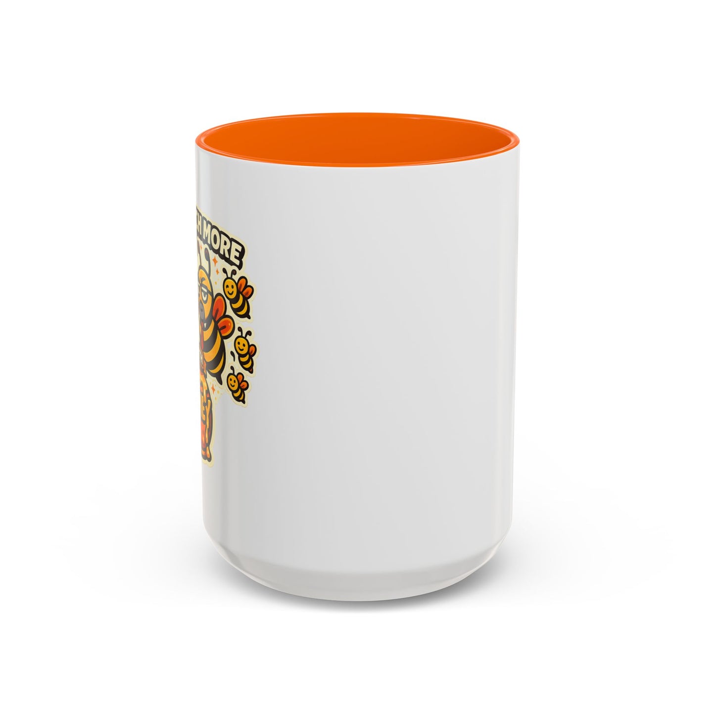 You Catch More Bees with Honey Coffee Mug - Color Accent 11oz and 15oz | Genius Mangoes