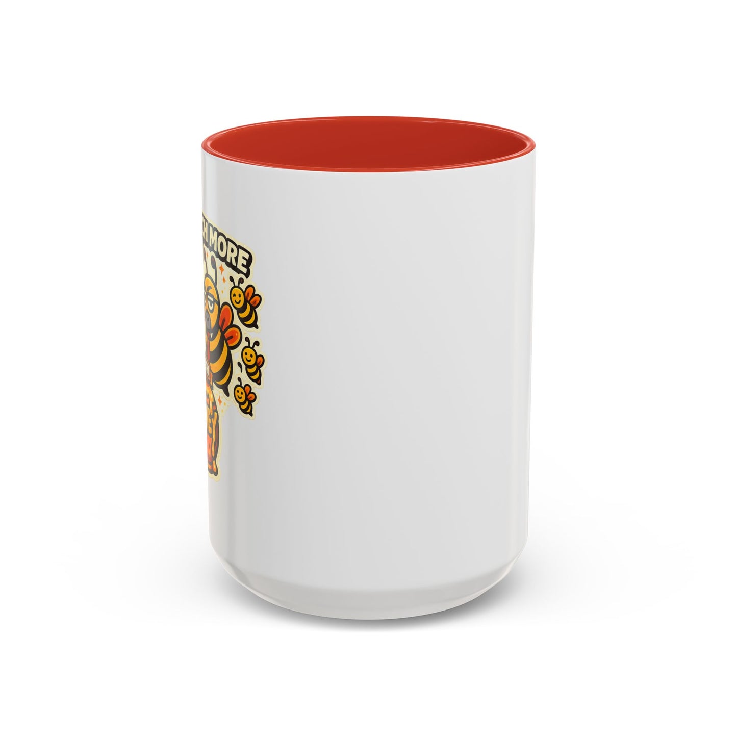 You Catch More Bees with Honey Coffee Mug - Color Accent 11oz and 15oz | Genius Mangoes