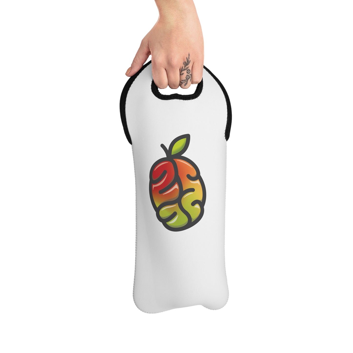 Barkopalooza Logo Wine Tote Bag - Neoprene Insulated | Genius Mangoes