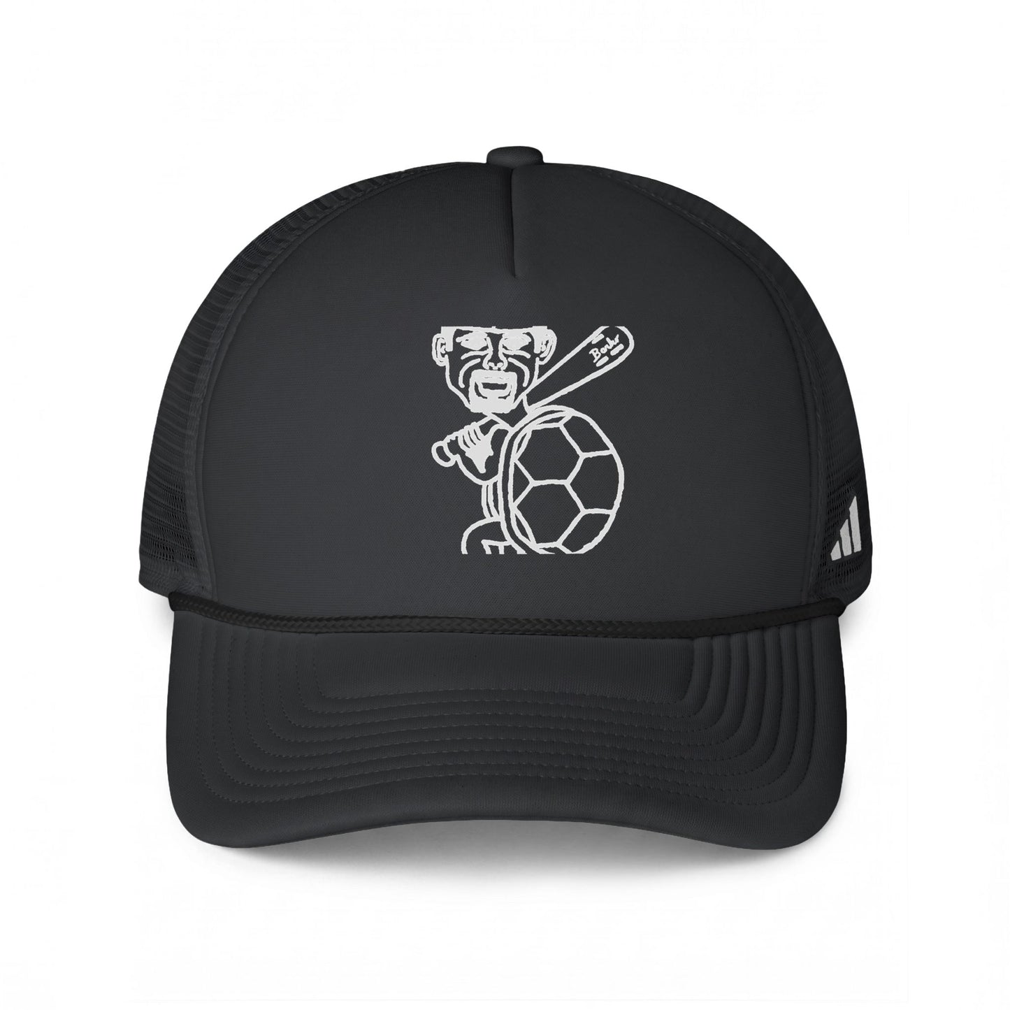 Barkopalooza Hit it Hard Trucker Hat in Team Dark Grey / Black / White | Genius Mangoes