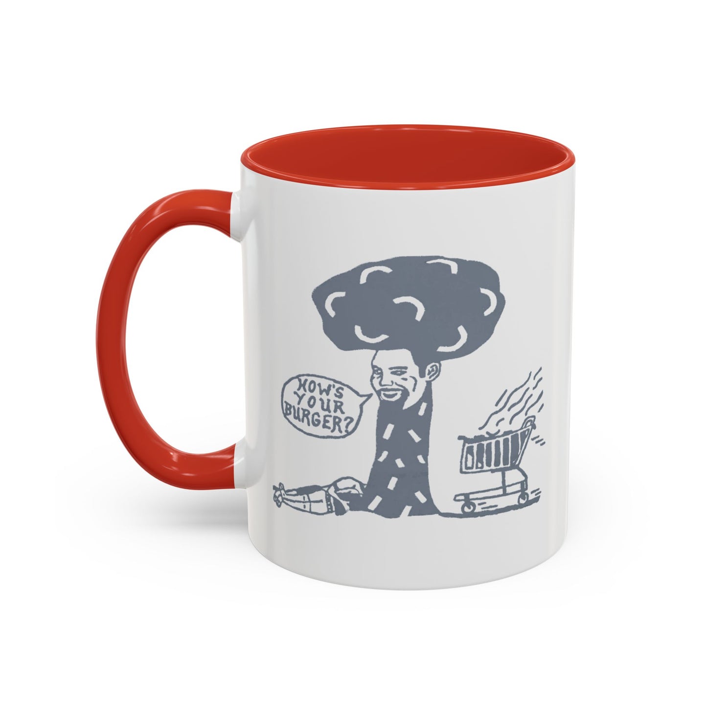 Barkopalooza 2005 - How's Your Burger Coffee Mug - Color Accent 11oz and 15oz | Genius Mangoes