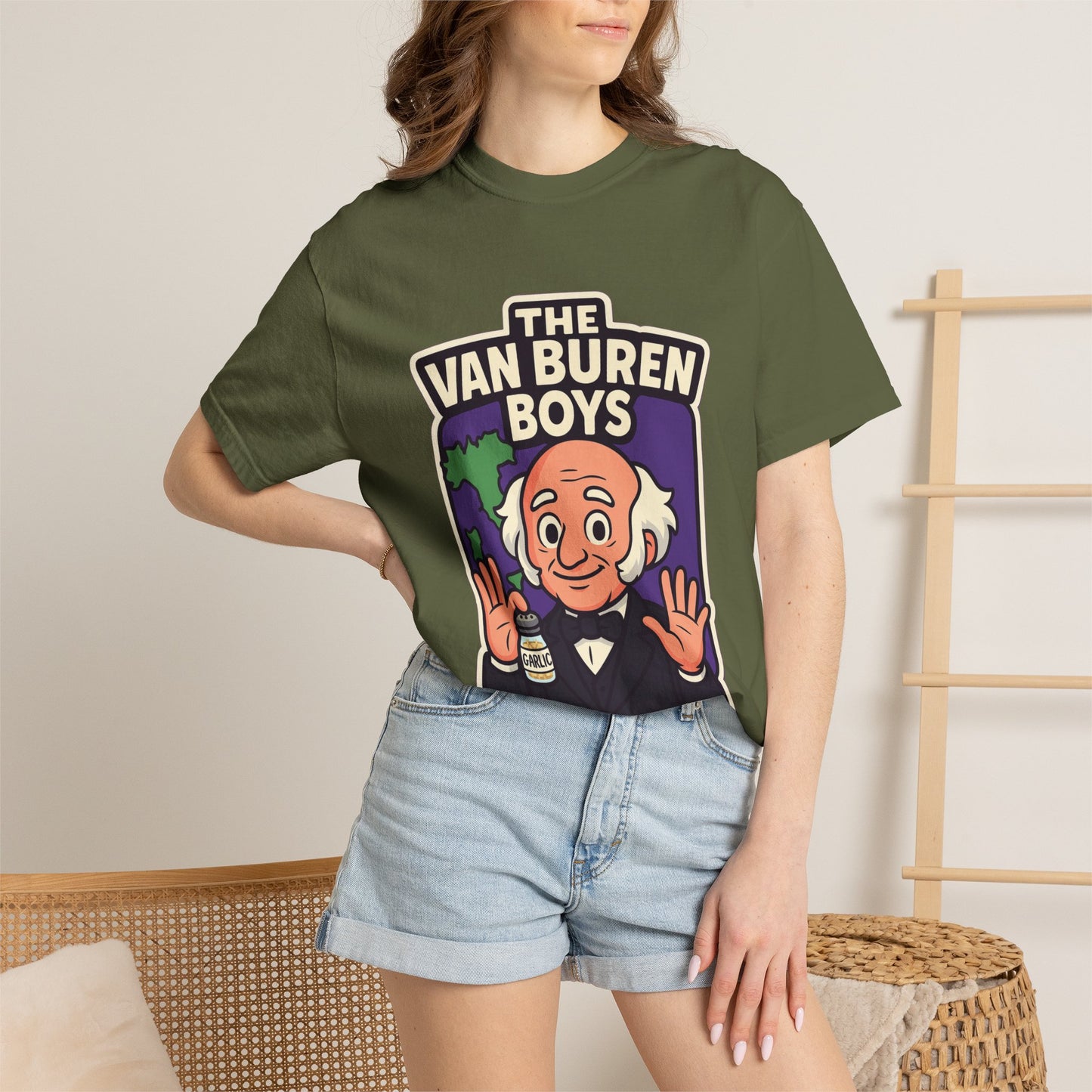 The Van Buren Boys Premium Tee - garment-dyed cotton | Genius Mangoes