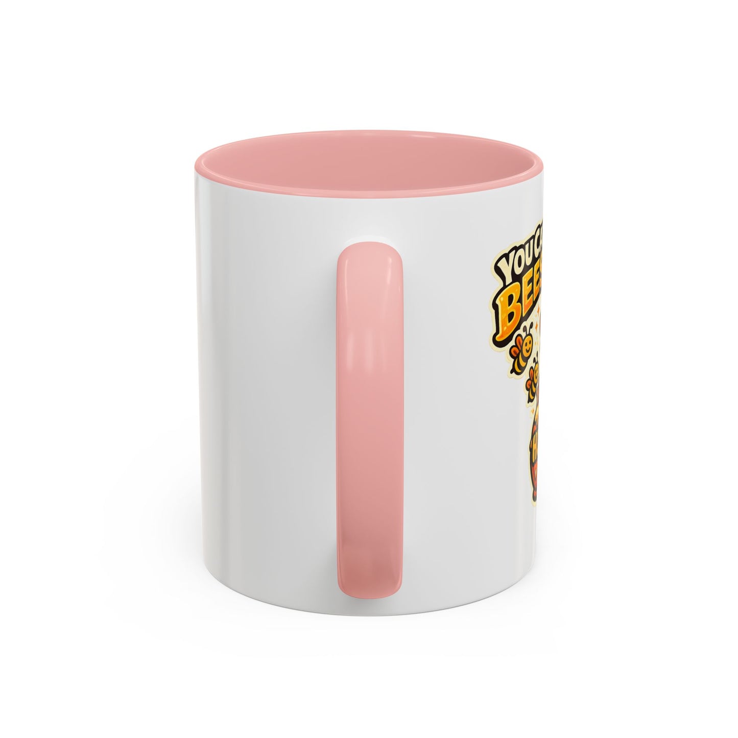 You Catch More Bees with Honey Coffee Mug - Color Accent 11oz and 15oz | Genius Mangoes